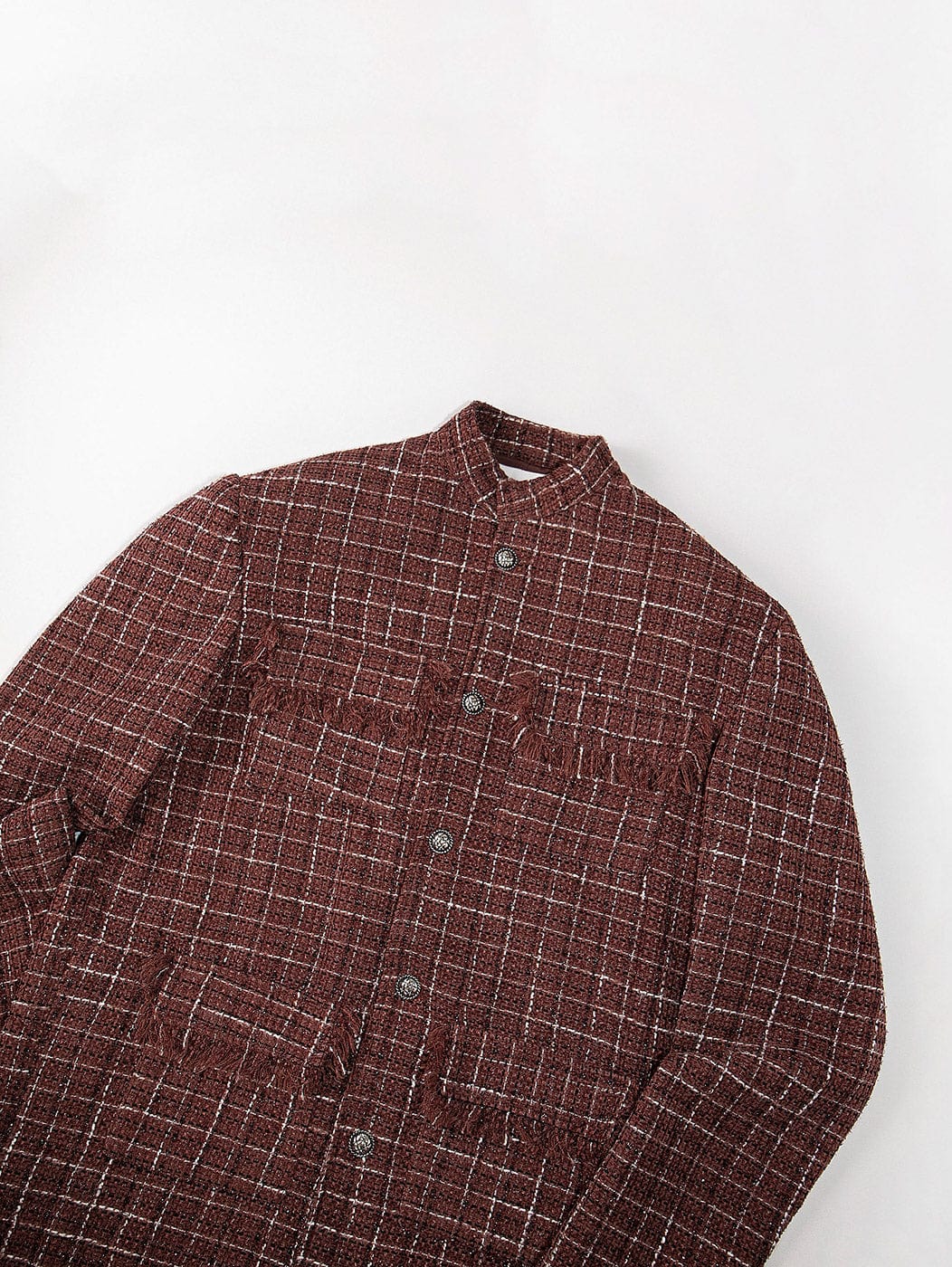 LEONSENSE Tassels Pockets Tweed Jacket, premium urban and streetwear designers apparel on PROJECTISR.com, LEONSENSE