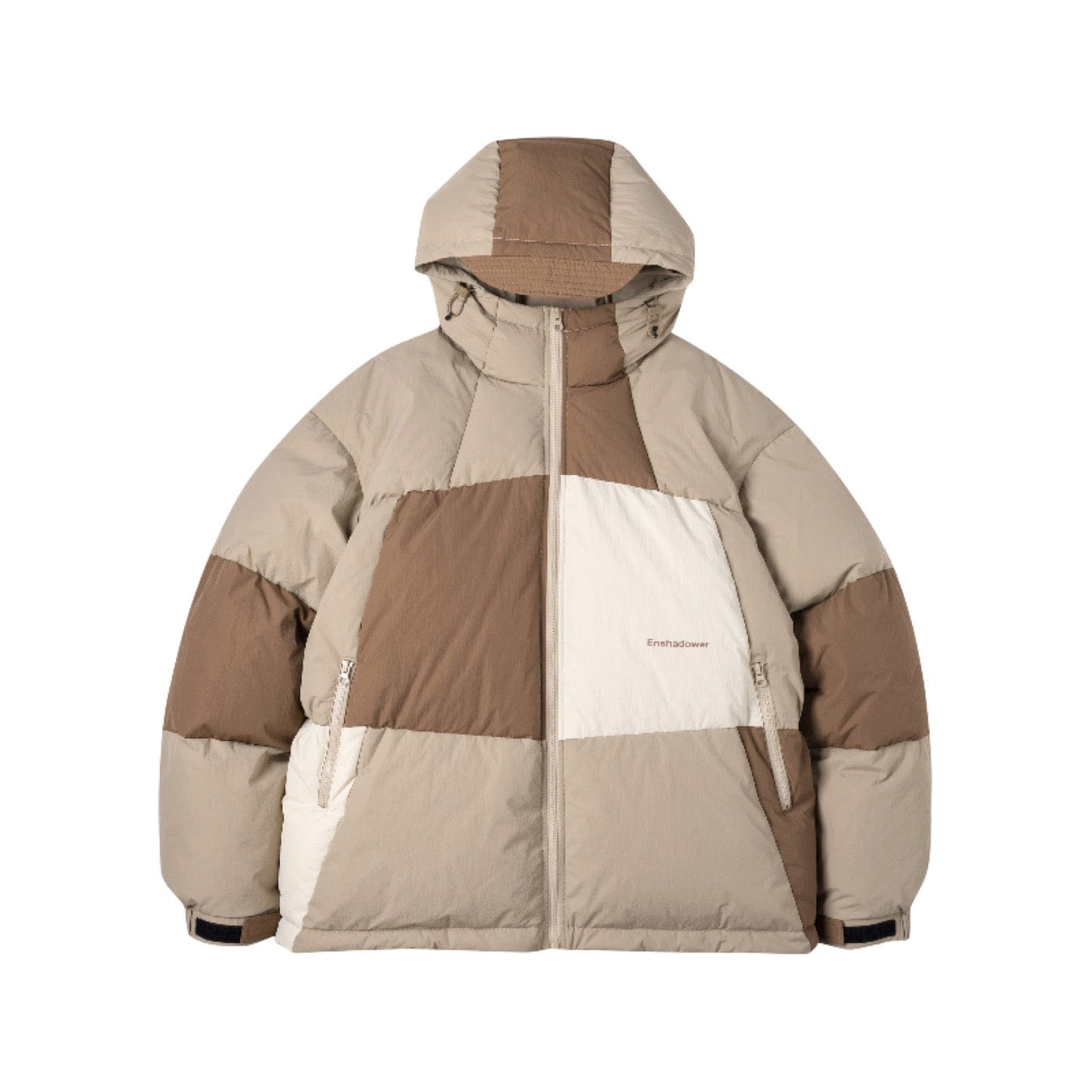 ENSHADOWER Patchwork Down Jacket, premium urban and streetwear designers apparel on PROJECTISR.com, ENSHADOWER