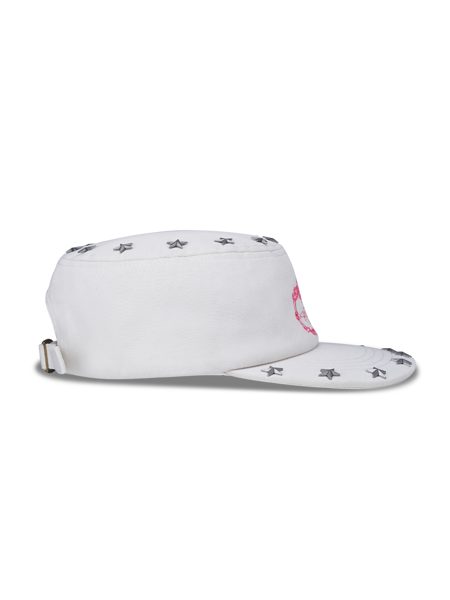 SANB Star-Studded Embroidered Pillbox Cap