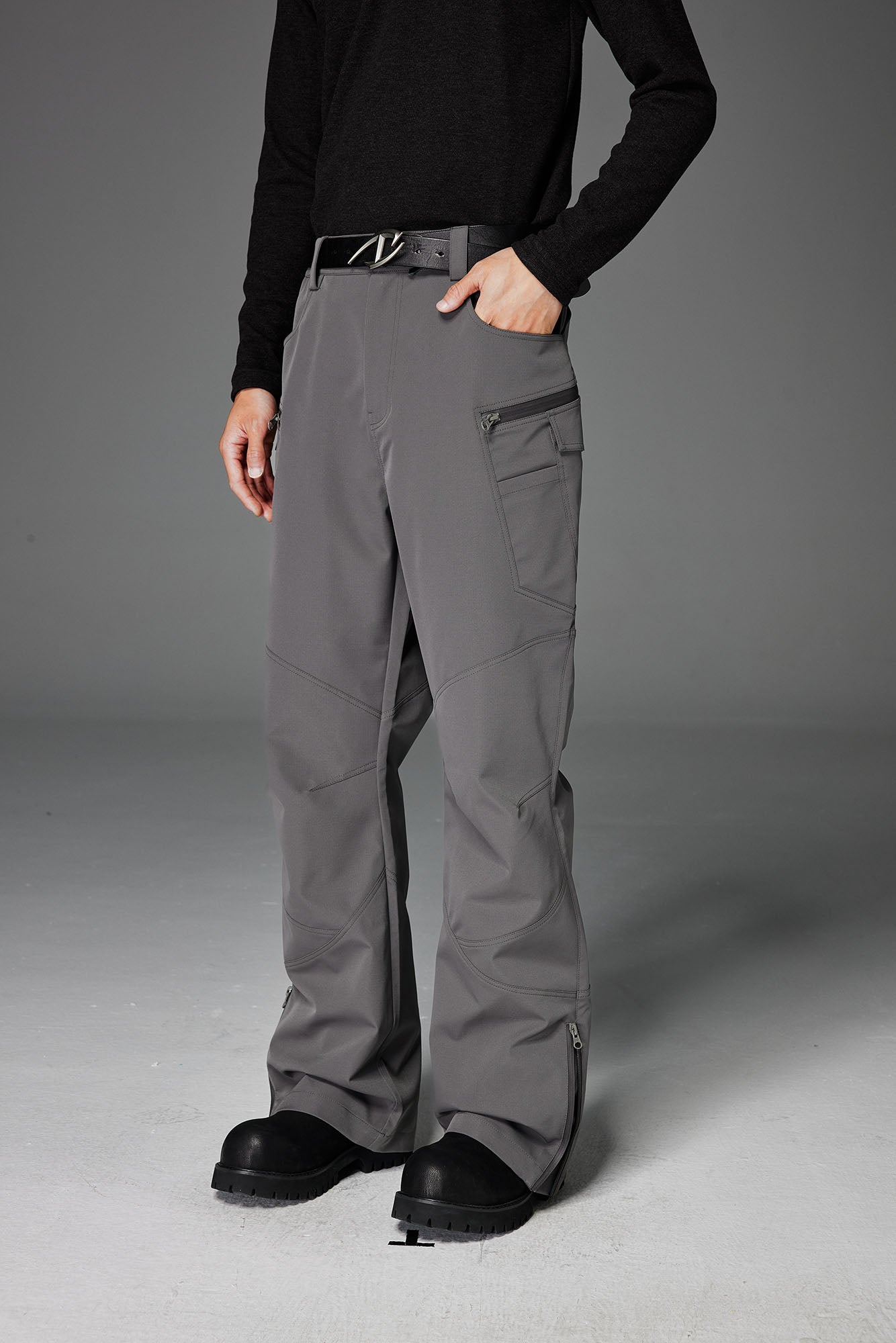 CATSSTAC Tech Panel Zip-Hem Waterproof Pants, premium urban and streetwear designers apparel on PROJECTISR.com, CATSSTAC