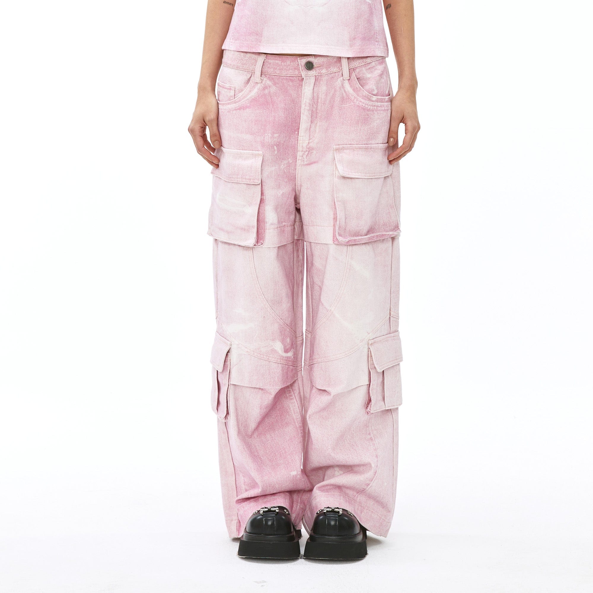 VANN VALRENCE Structural Multi-Pockets Cargo Jeans