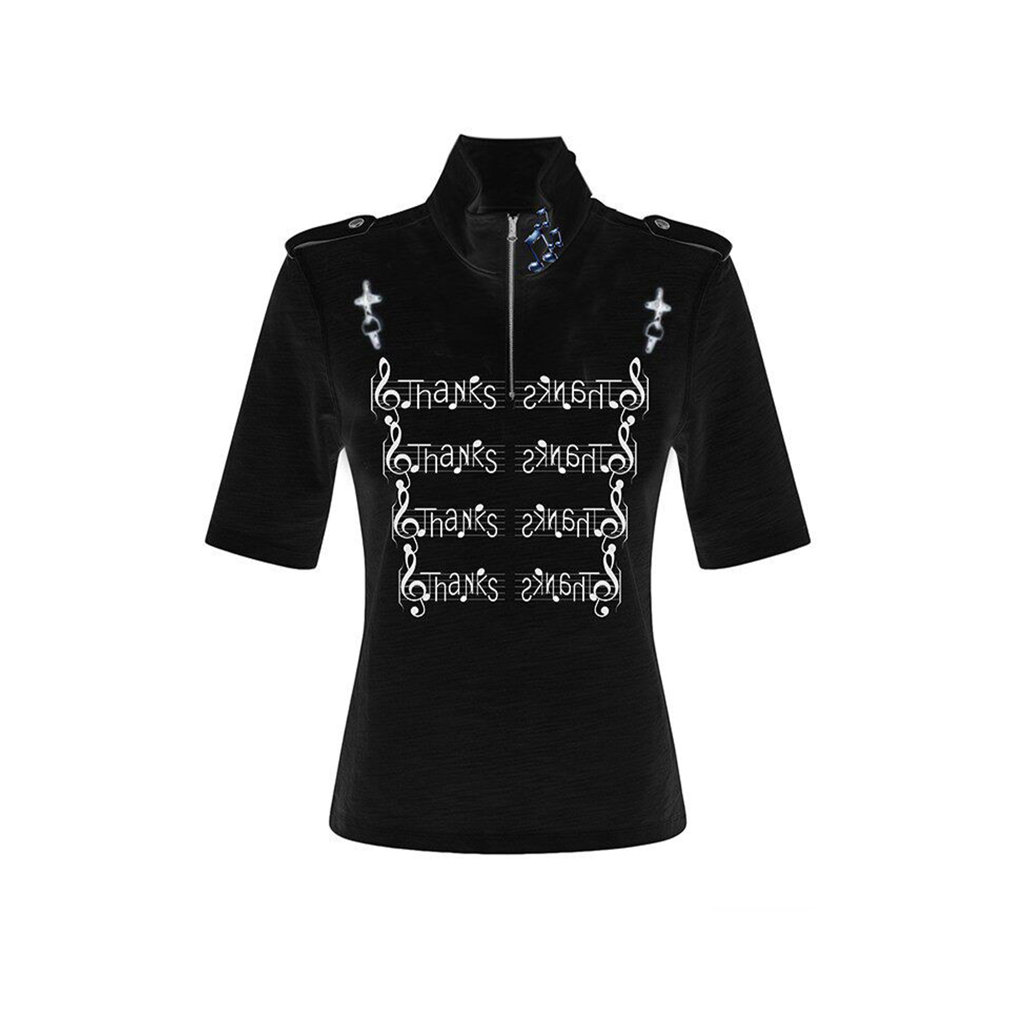 PAIKI Score Stand Collar Henley Tee