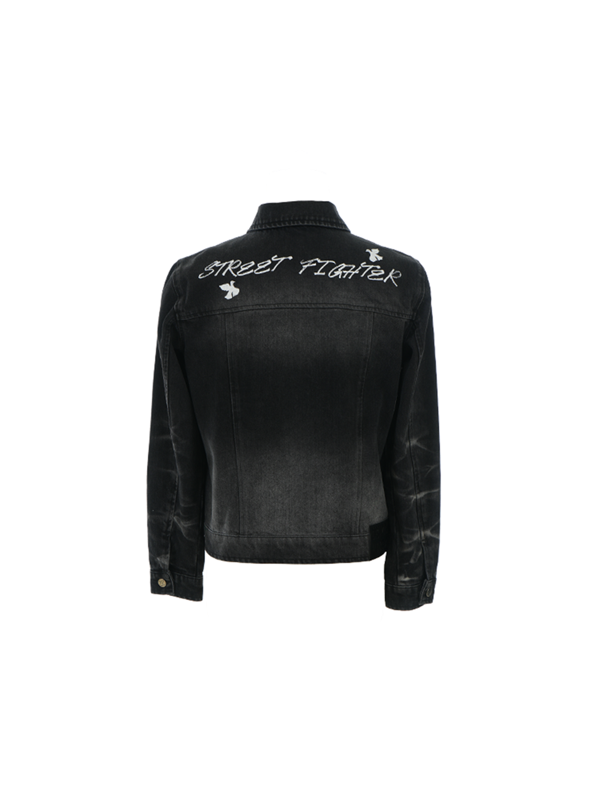 VINKID Leopard Print Slim Lapel Denim Jacket, premium urban and streetwear designers apparel on PROJECTISR.com, VINKID