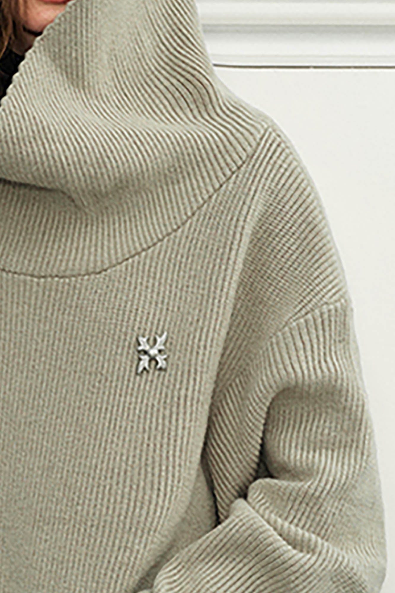 KREATE Dune Ribbed Oversized Hooded Sweater, premium urban and streetwear designers apparel on PROJECTISR.com, KREATE