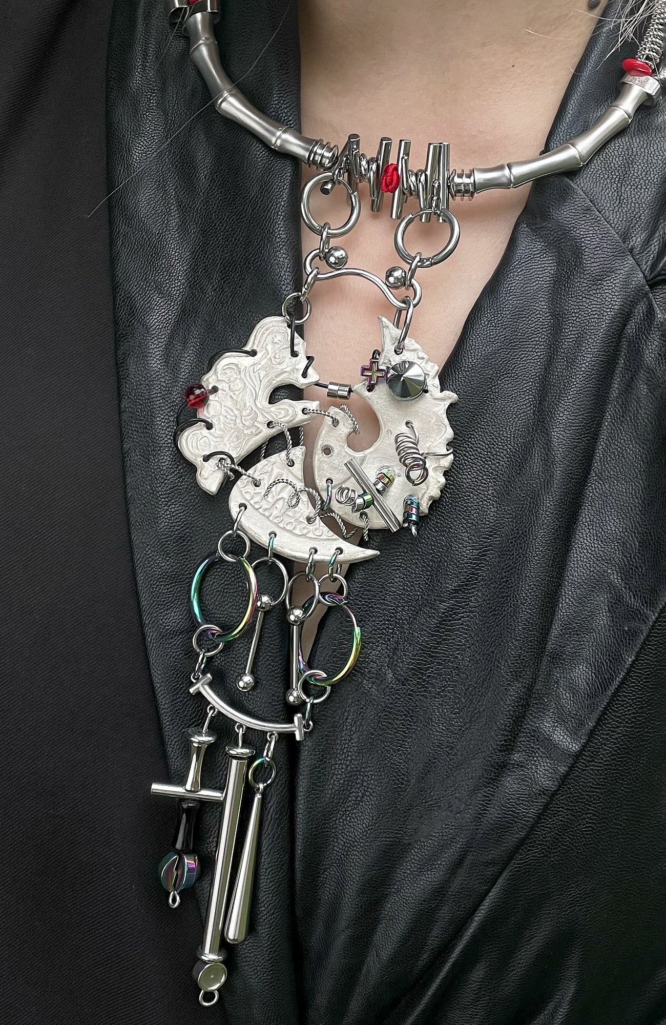 ILLUSORY × YBDX ZHAXii Deconstructed Architectural Tribal Necklace