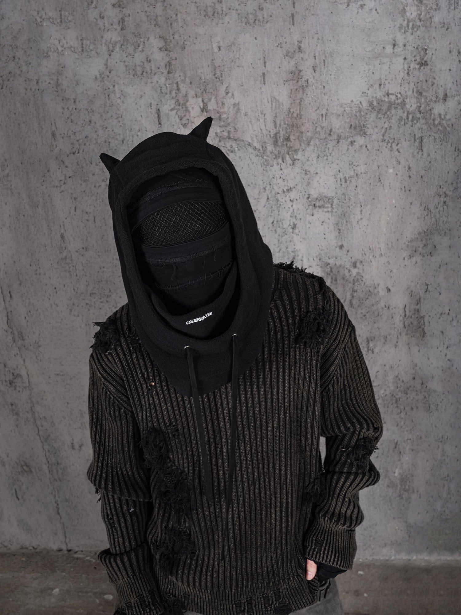 UNDERWATER Devil Balaclava Hat, premium urban and streetwear designers apparel on PROJECTISR.com, UNDERWATER