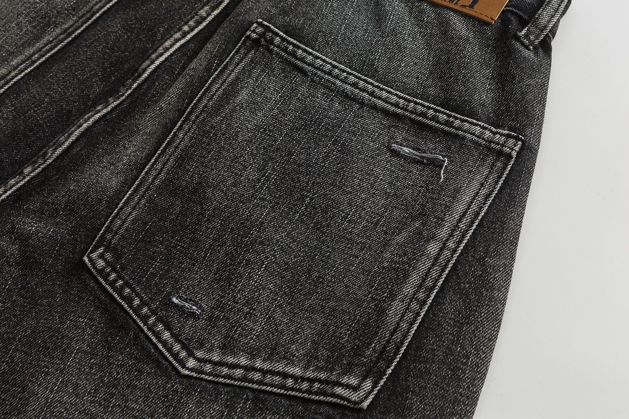 ME DA IGUAL Ripped Distressed Washed Straight-Leg Jeans, premium urban and streetwear designers apparel on PROJECTISR.com, ME DA IGUAL