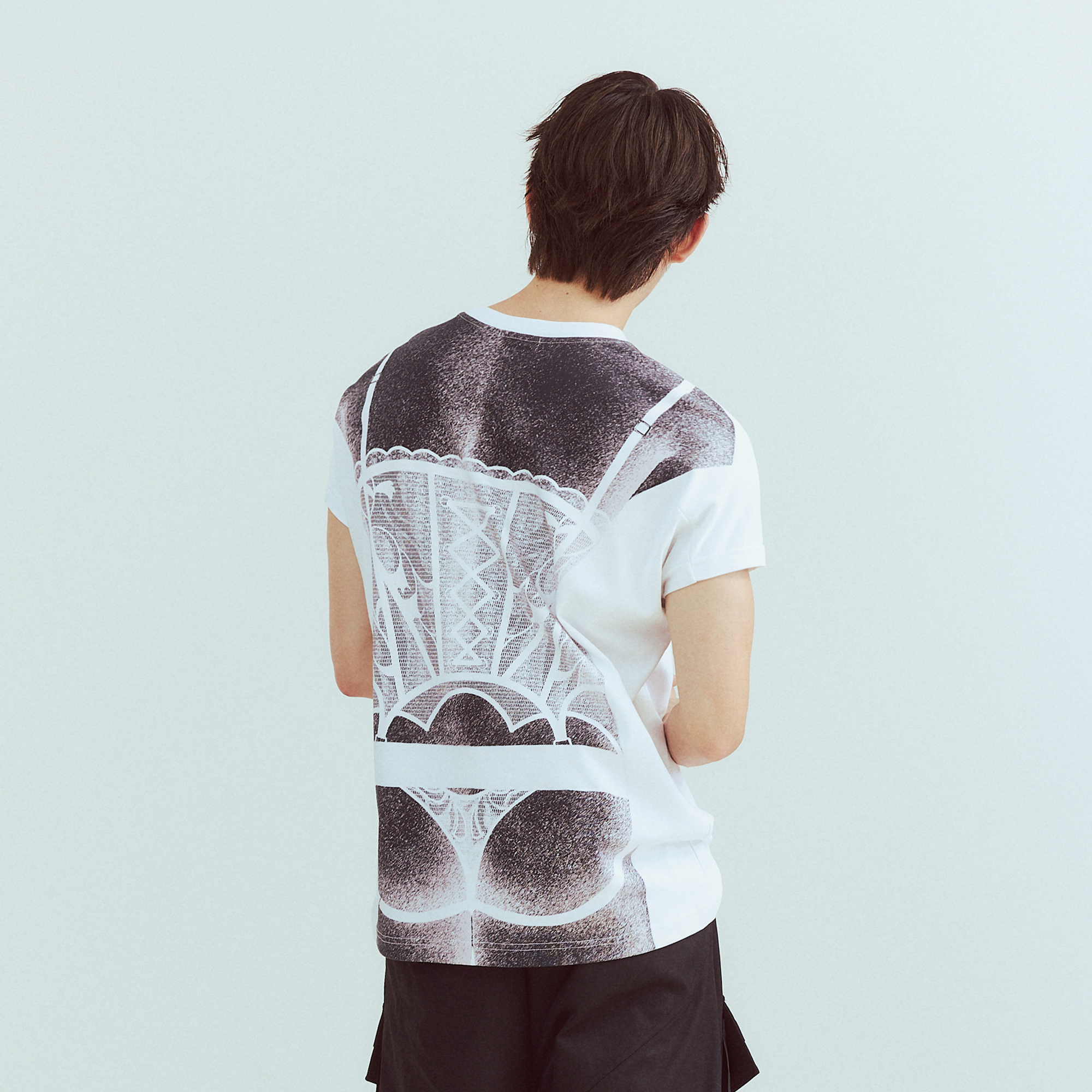 KADAKADA Sculptural Corset Graphic T-Shirt, premium urban and streetwear designers apparel on PROJECTISR.com, KADAKADA