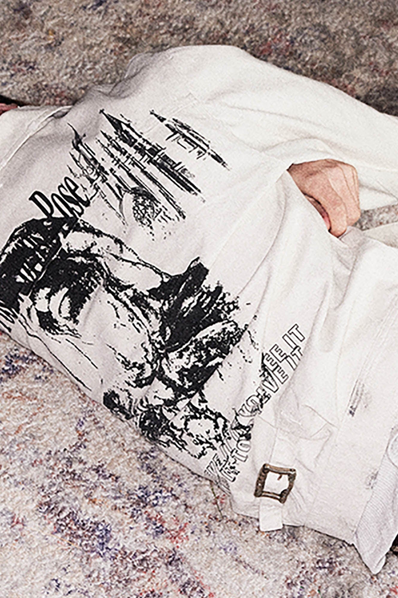 RICHILL Graphic Paint-Splattered Distressed Jacket, premium urban and streetwear designers apparel on PROJECTISR.com, RICHILL