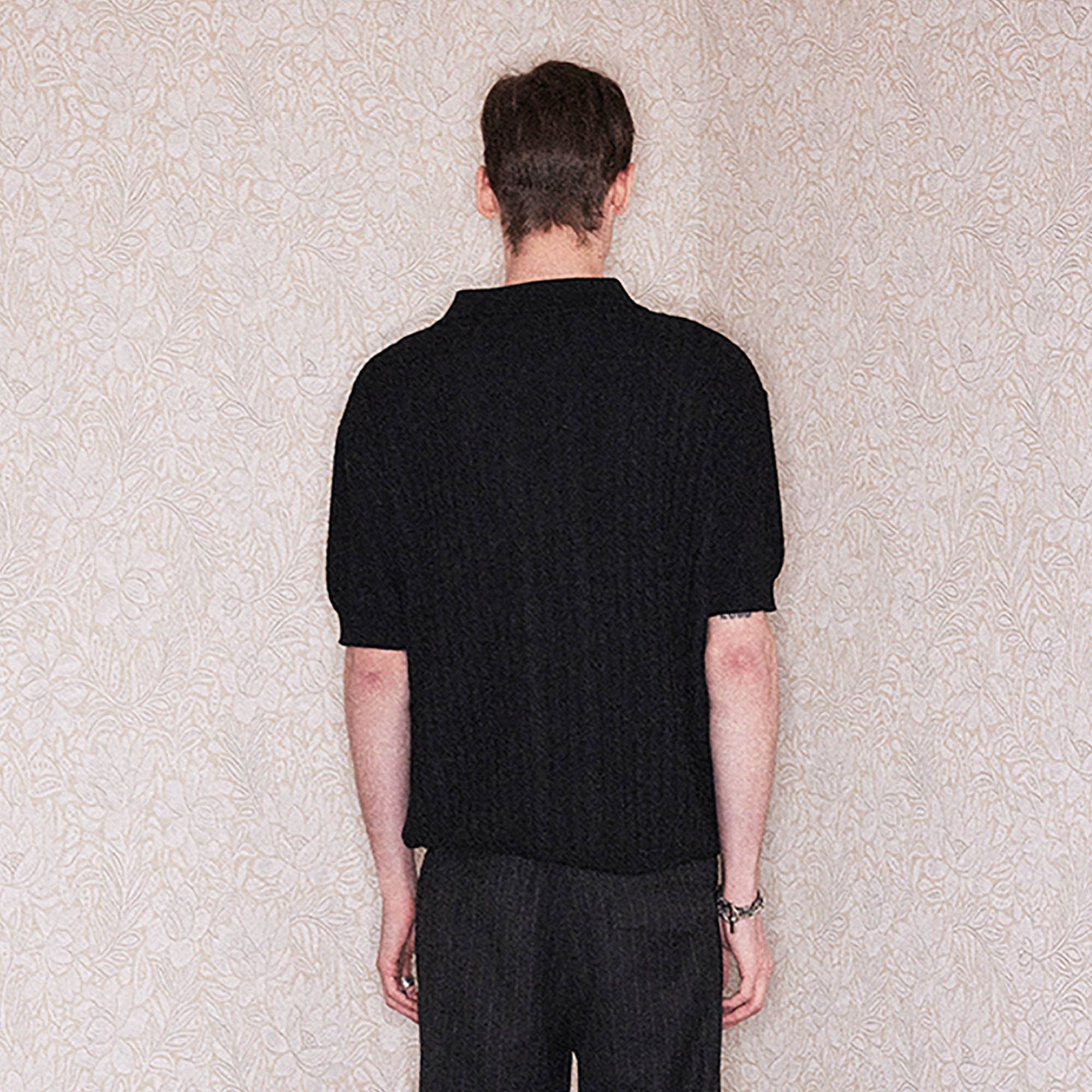 RICHILL Cable-Knit Polo T-Shirt, premium urban and streetwear designers apparel on PROJECTISR.com, RICHILL