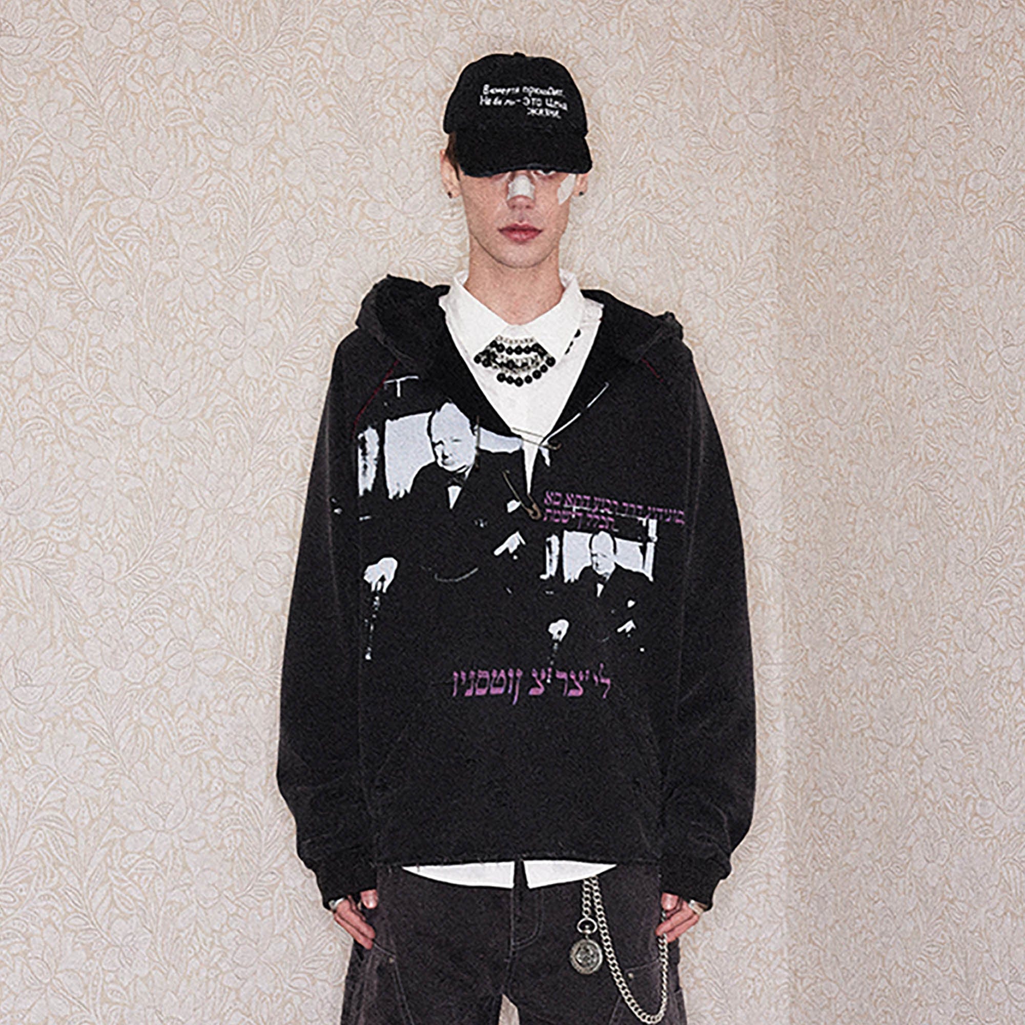RICHILL Churchill Graphics Pin Hoodie, premium urban and streetwear designers apparel on PROJECTISR.com, RICHILL