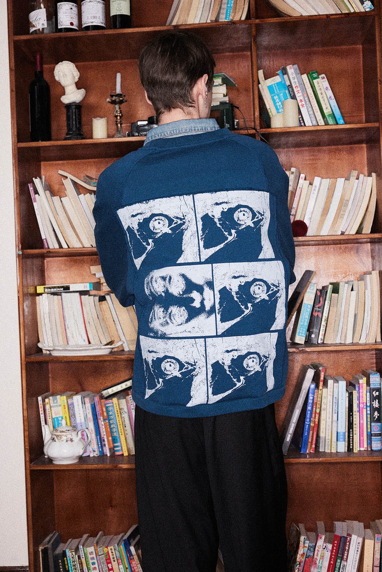 RICHILL Paneled Graphic Print Raglan Sweatshirt, premium urban and streetwear designers apparel on PROJECTISR.com, RICHILL
