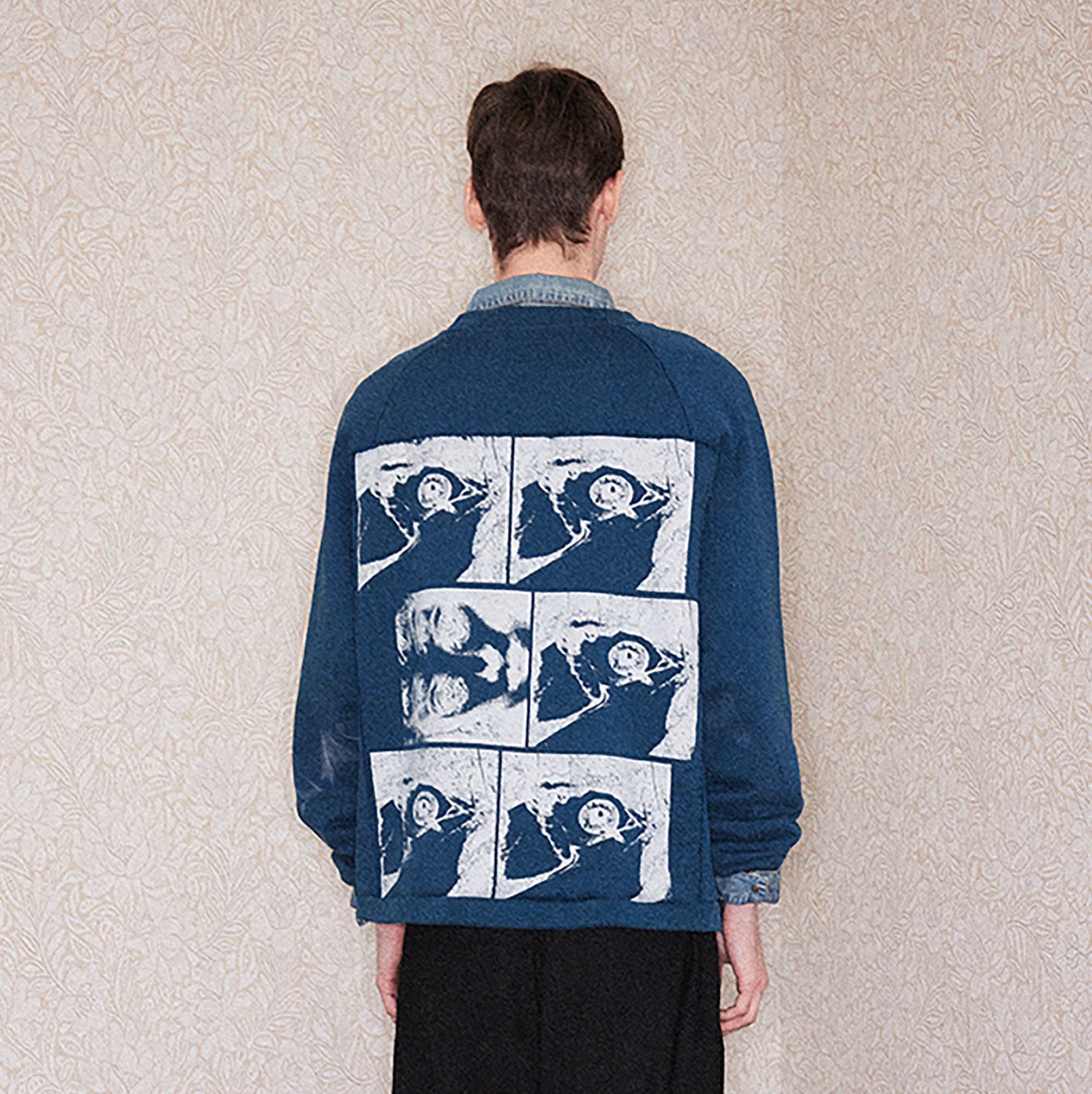 RICHILL Paneled Graphic Print Raglan Sweatshirt, premium urban and streetwear designers apparel on PROJECTISR.com, RICHILL