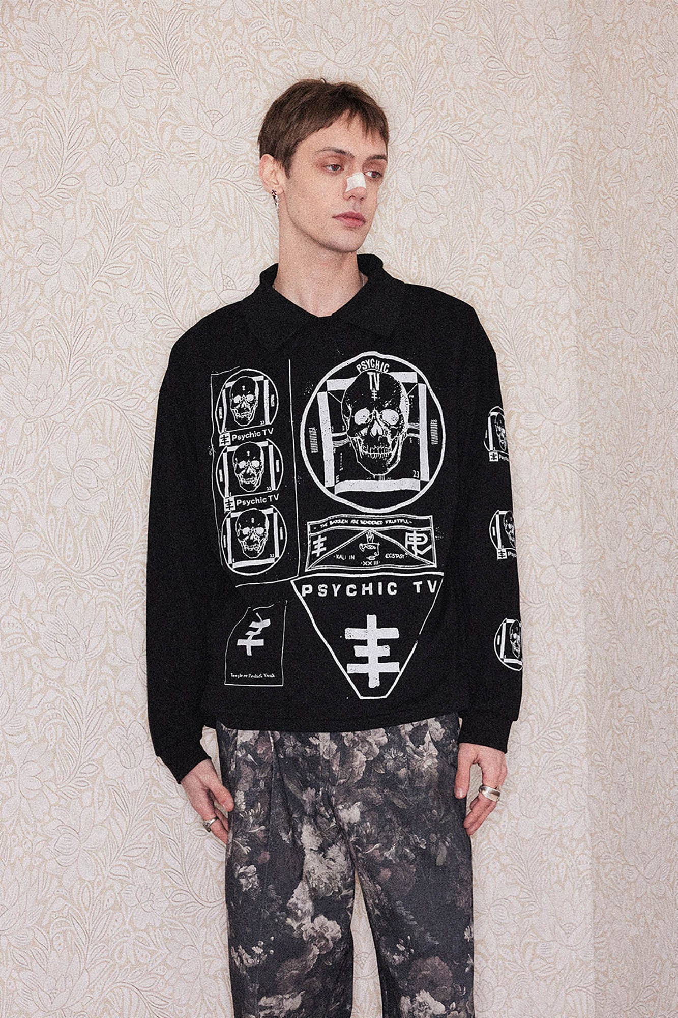 RICHILL Psychic TV Graphic Long-Sleeve Tee, premium urban and streetwear designers apparel on PROJECTISR.com, RICHILL