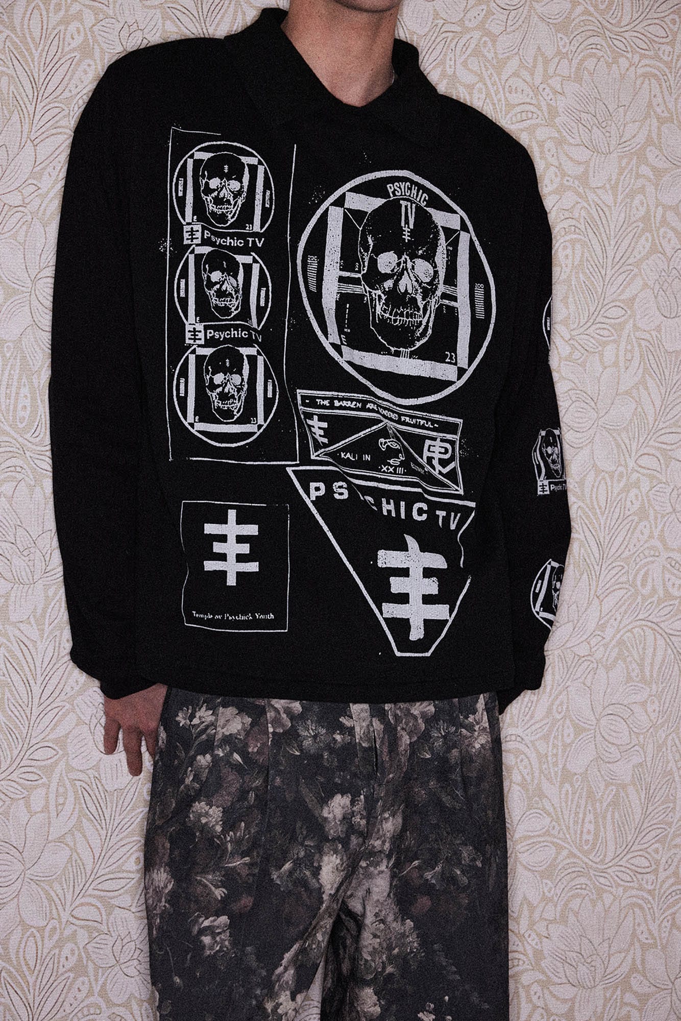 RICHILL Psychic TV Graphic Long-Sleeve Tee, premium urban and streetwear designers apparel on PROJECTISR.com, RICHILL