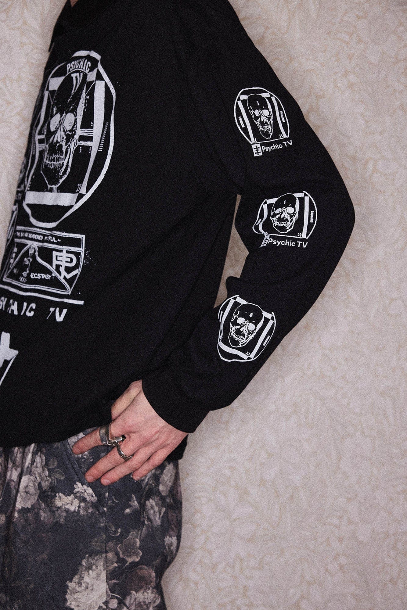 RICHILL Psychic TV Graphic Long-Sleeve Tee, premium urban and streetwear designers apparel on PROJECTISR.com, RICHILL
