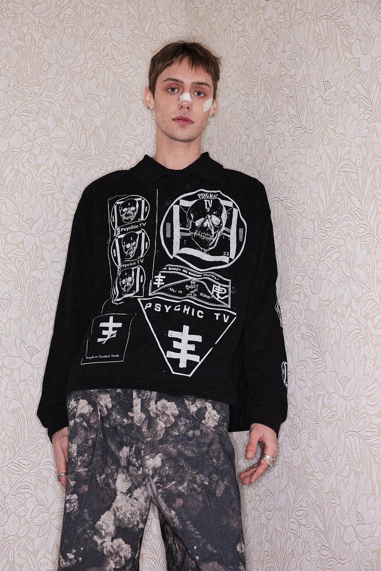 RICHILL Psychic TV Graphic Long-Sleeve Tee, premium urban and streetwear designers apparel on PROJECTISR.com, RICHILL