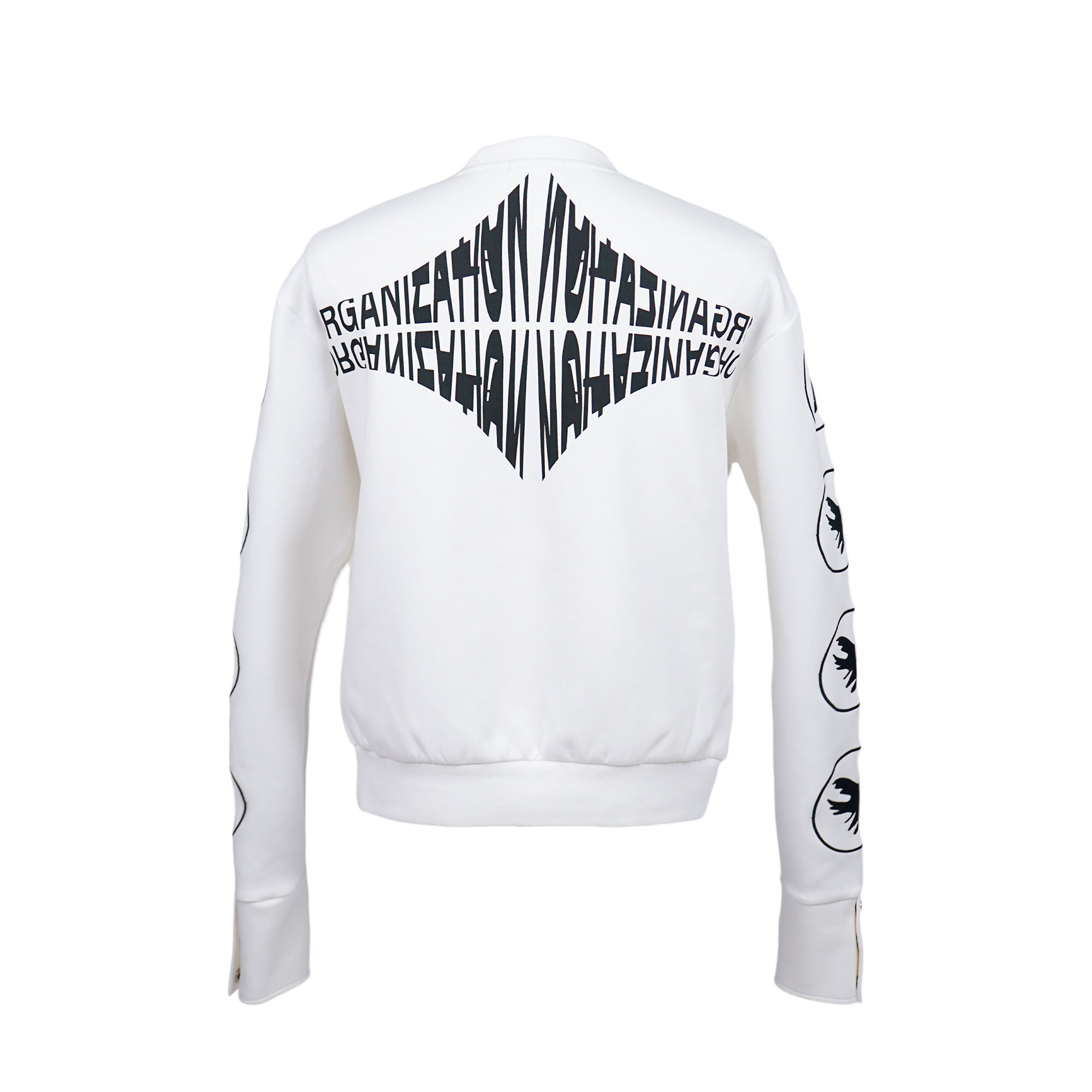 VINKID Peace Dove Patch Snap Sleeve Sweatshirt