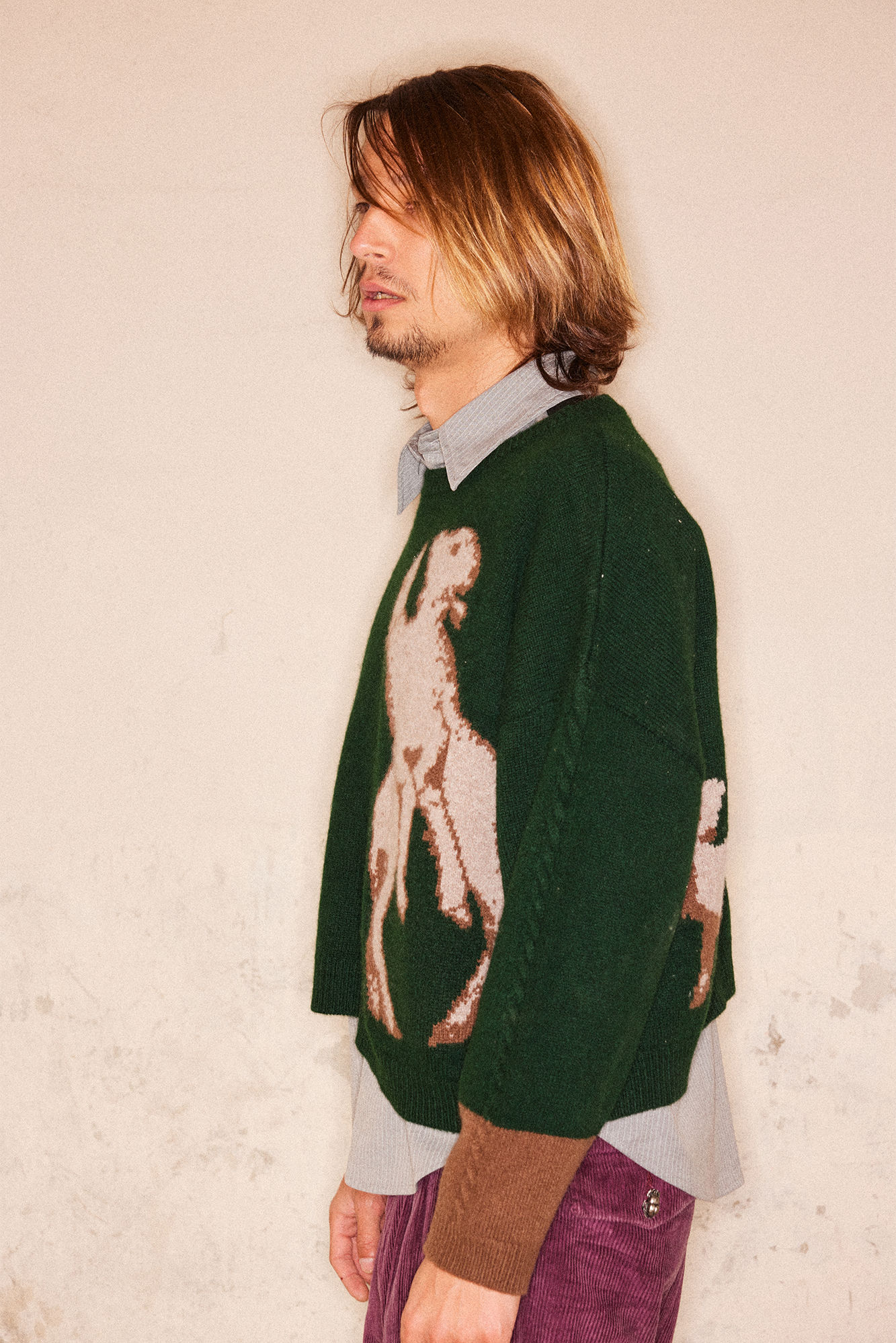 RICHILL Sheep Graphic Wool Crewneck Sweater, premium urban and streetwear designers apparel on PROJECTISR.com, RICHILL