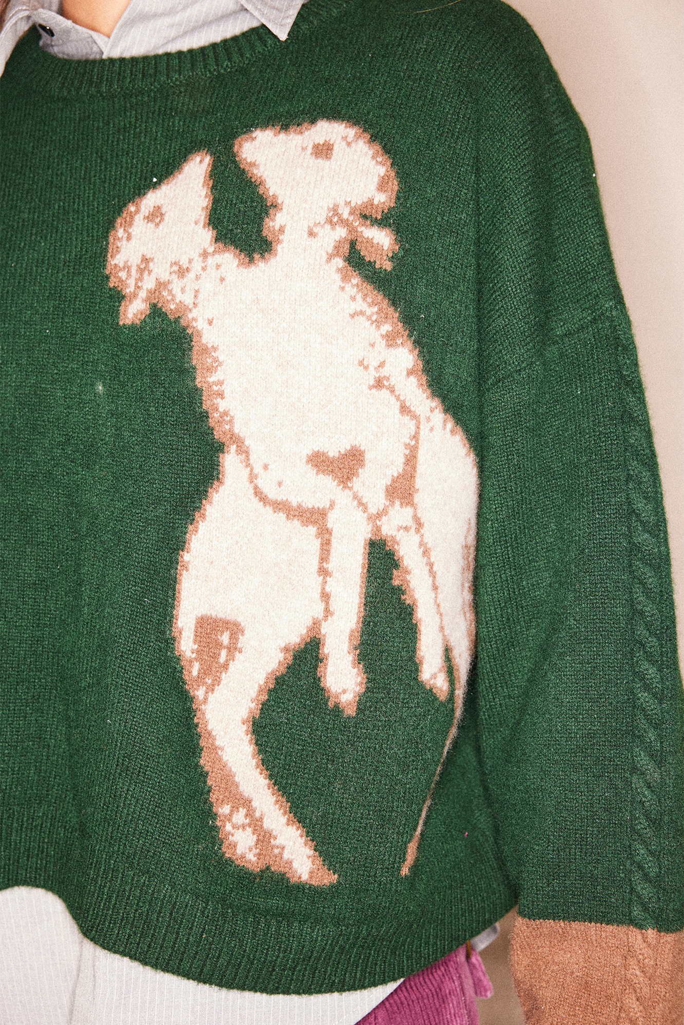 RICHILL Sheep Graphic Wool Crewneck Sweater, premium urban and streetwear designers apparel on PROJECTISR.com, RICHILL
