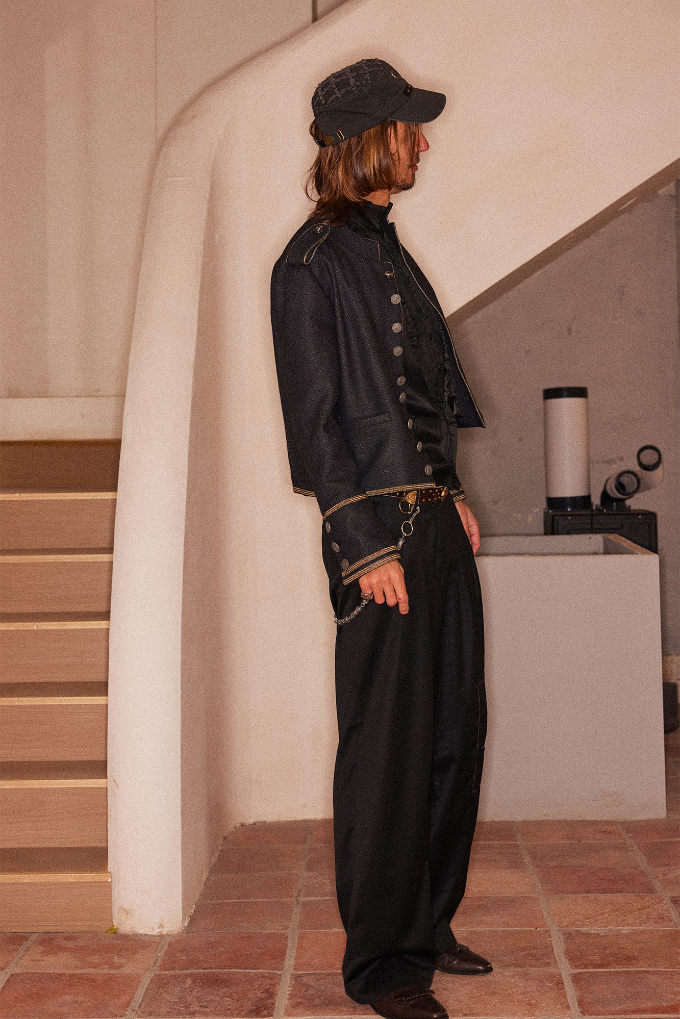 RICHILL Regal Button-Up Wool Court Jacket, premium urban and streetwear designers apparel on PROJECTISR.com, RICHILL