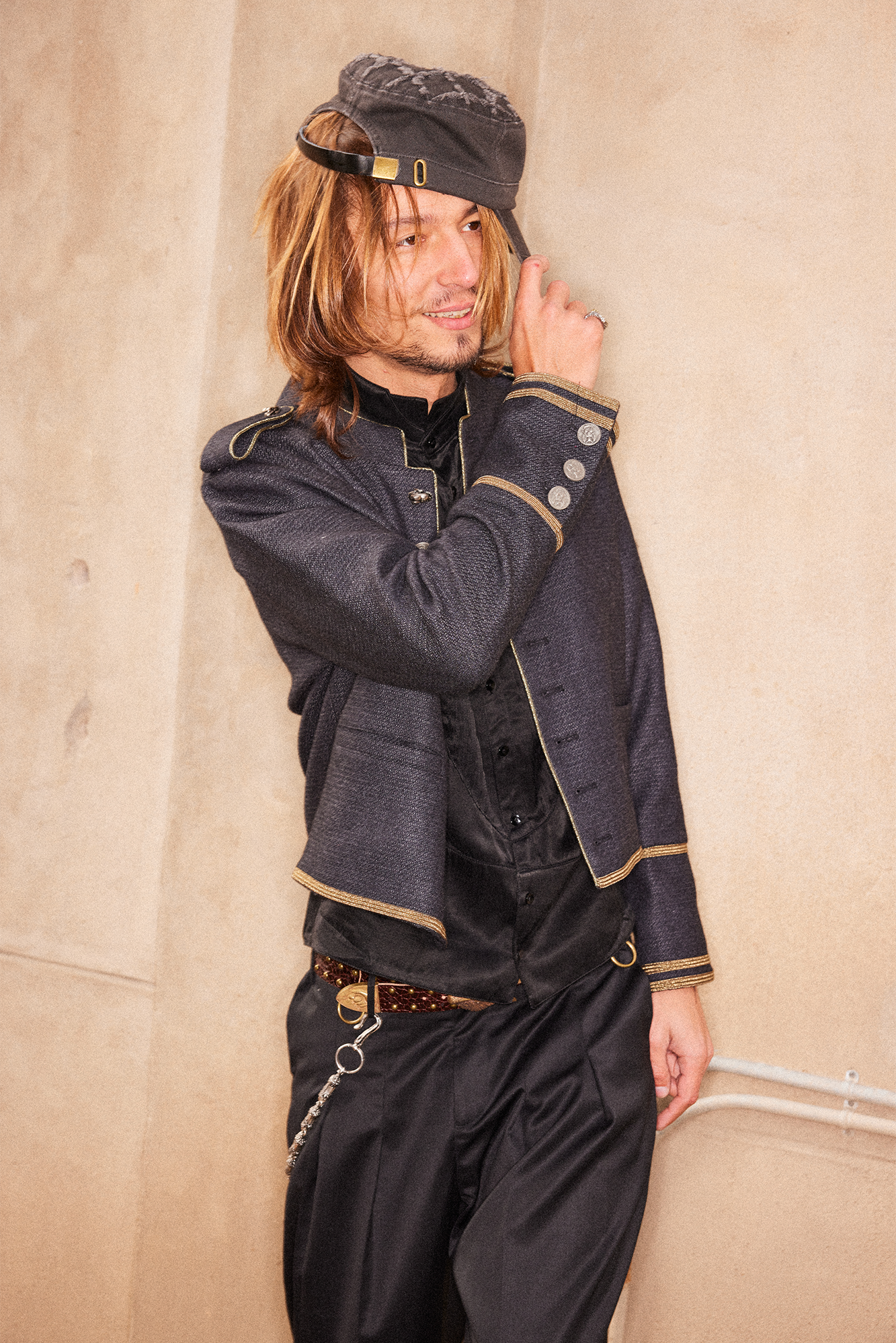 RICHILL Studded Coin Patch Military Cap, premium urban and streetwear designers apparel on PROJECTISR.com, RICHILL