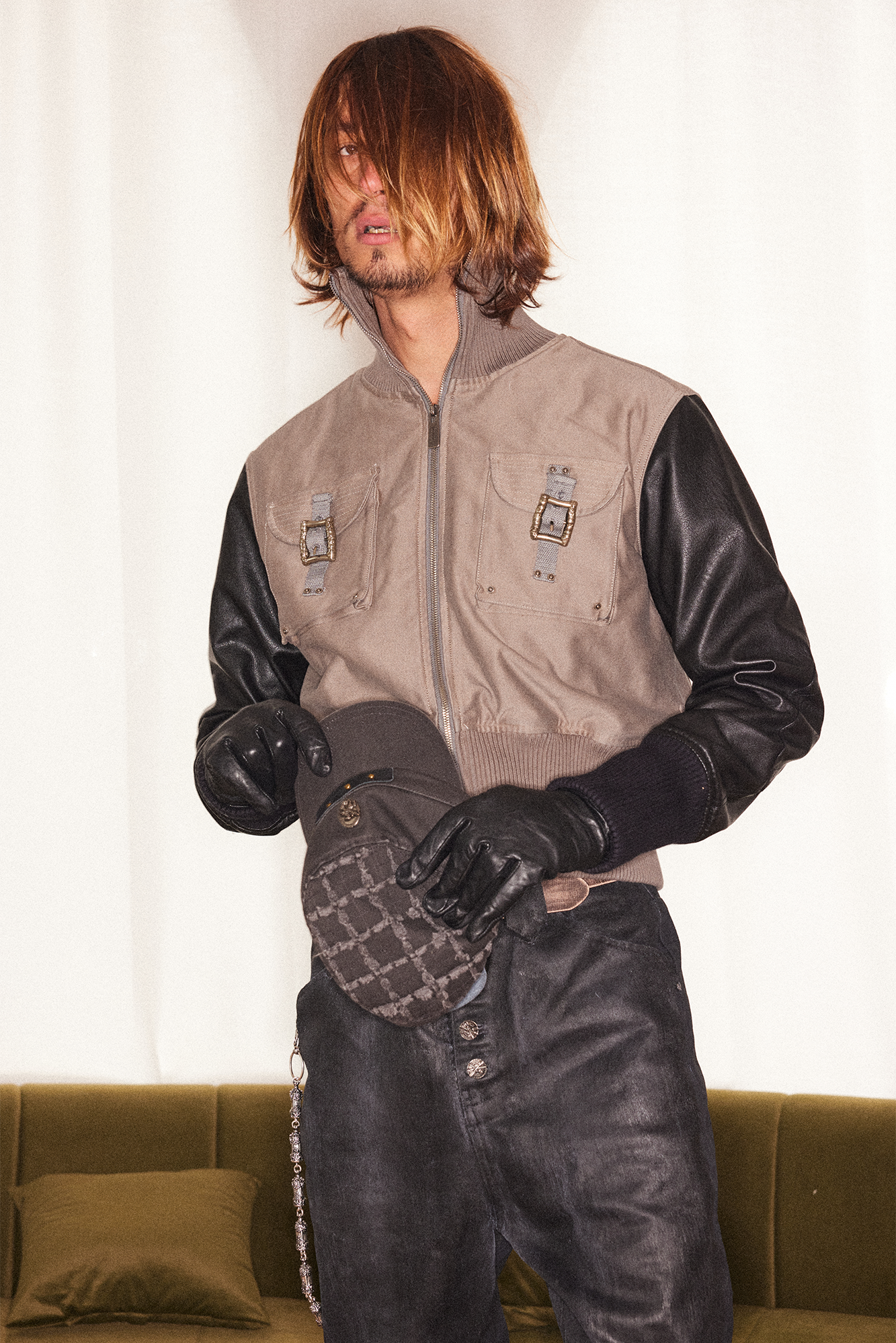 RICHILL Studded Coin Patch Military Cap, premium urban and streetwear designers apparel on PROJECTISR.com, RICHILL