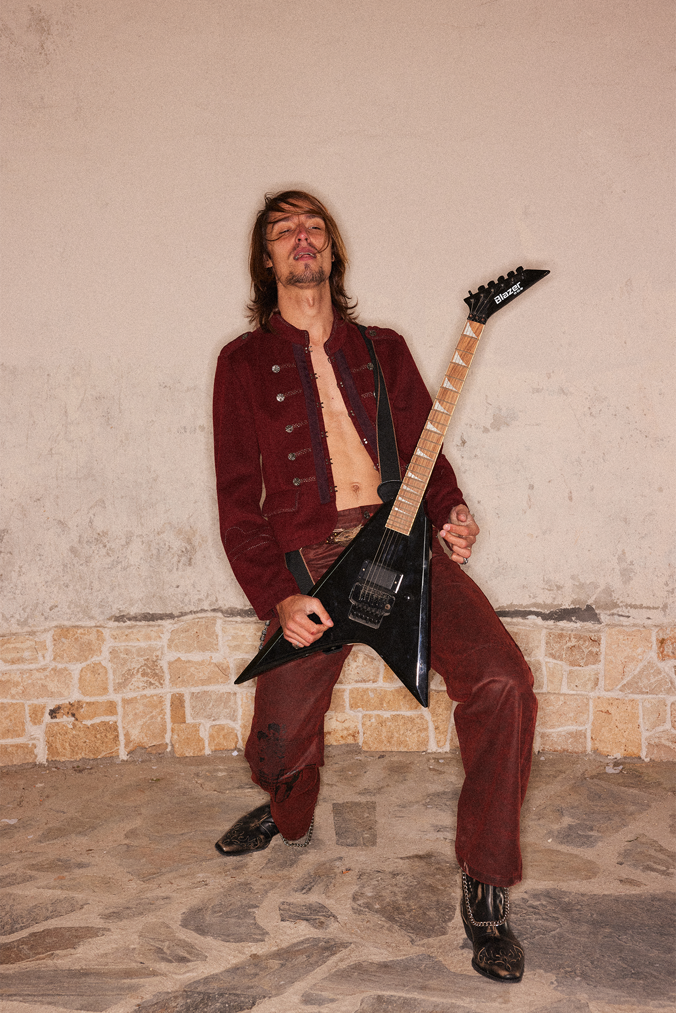 RICHILL Printed Coated Flared Pants, premium urban and streetwear designers apparel on PROJECTISR.com, RICHILL