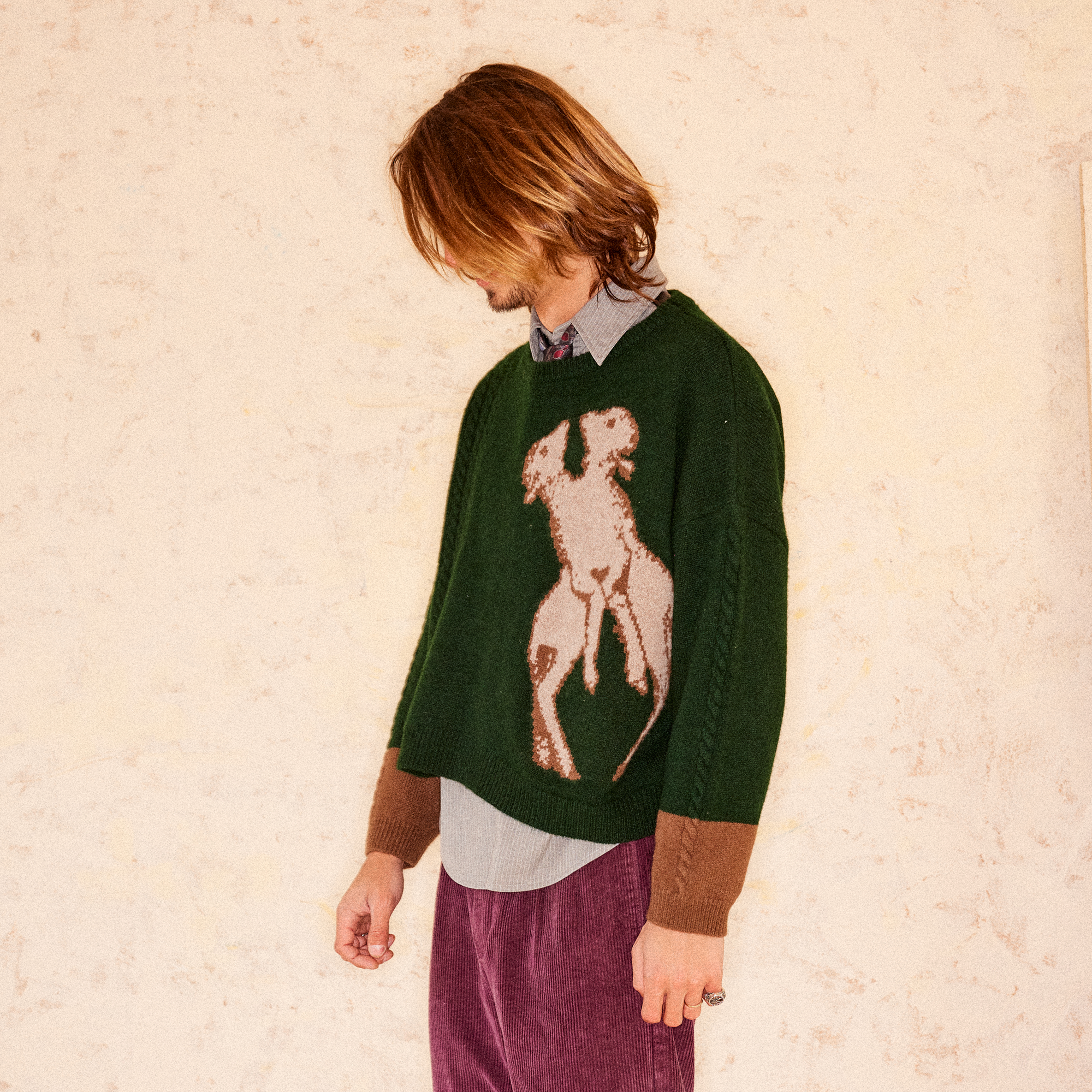 RICHILL Sheep Graphic Wool Crewneck Sweater, premium urban and streetwear designers apparel on PROJECTISR.com, RICHILL