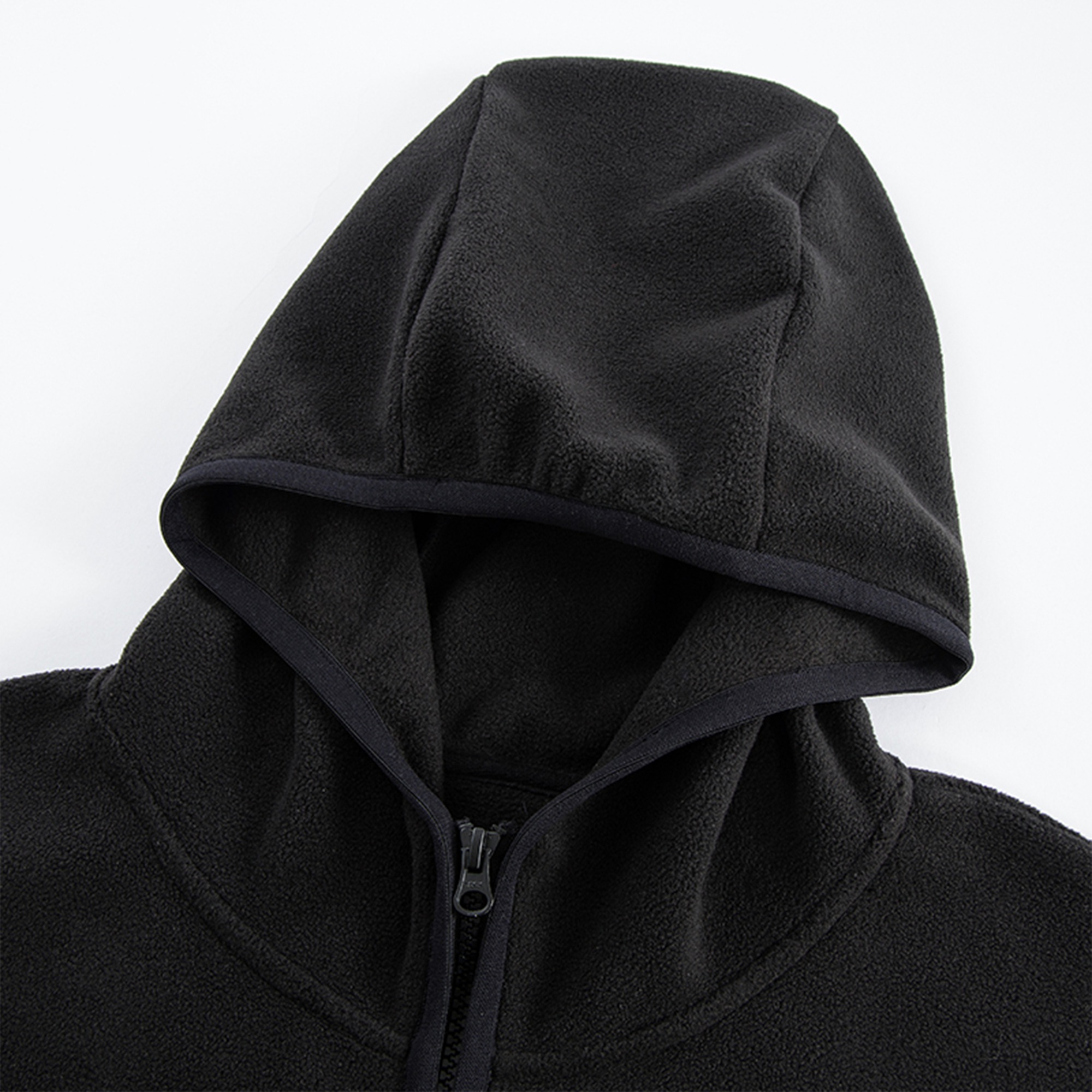 F2CE Embroidered LOGO Patch Half-Zip Fleece Hoodie