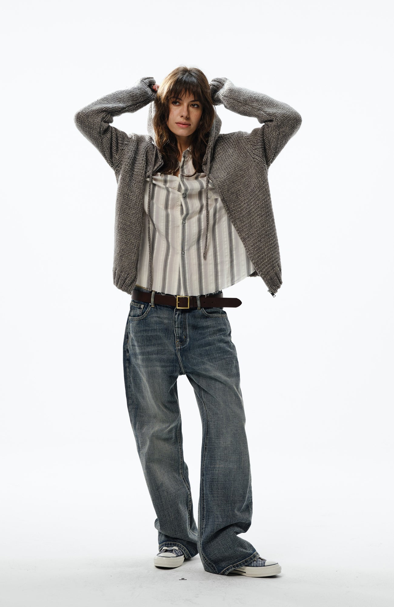 TRECLUB Retro Stripe Long-Sleeve Shirt, premium urban and streetwear designers apparel on PROJECTISR.com, TRECLUB