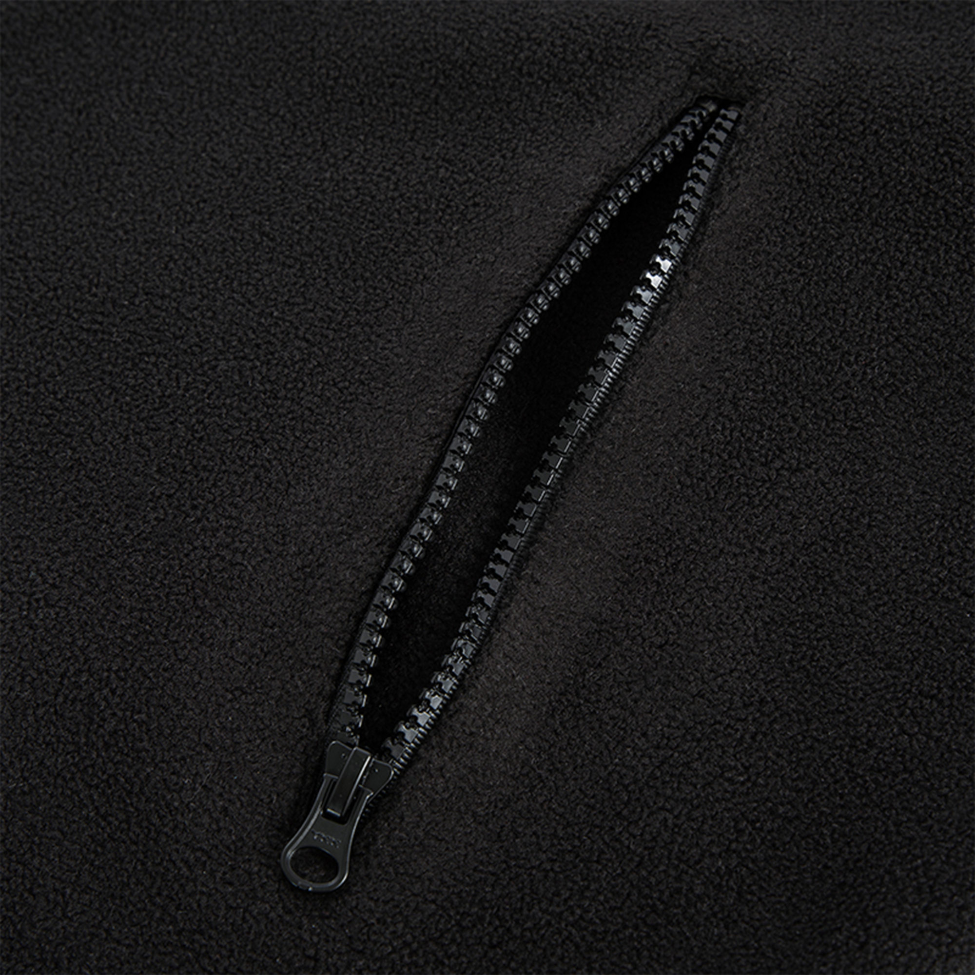 F2CE Embroidered LOGO Patch Half-Zip Fleece Hoodie