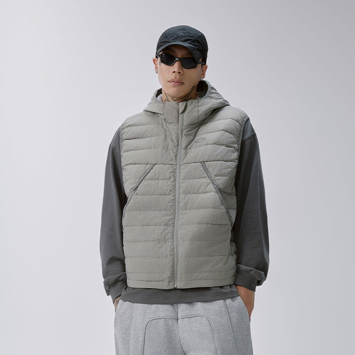 F2CE Structured Puffer Down Hooded Vest