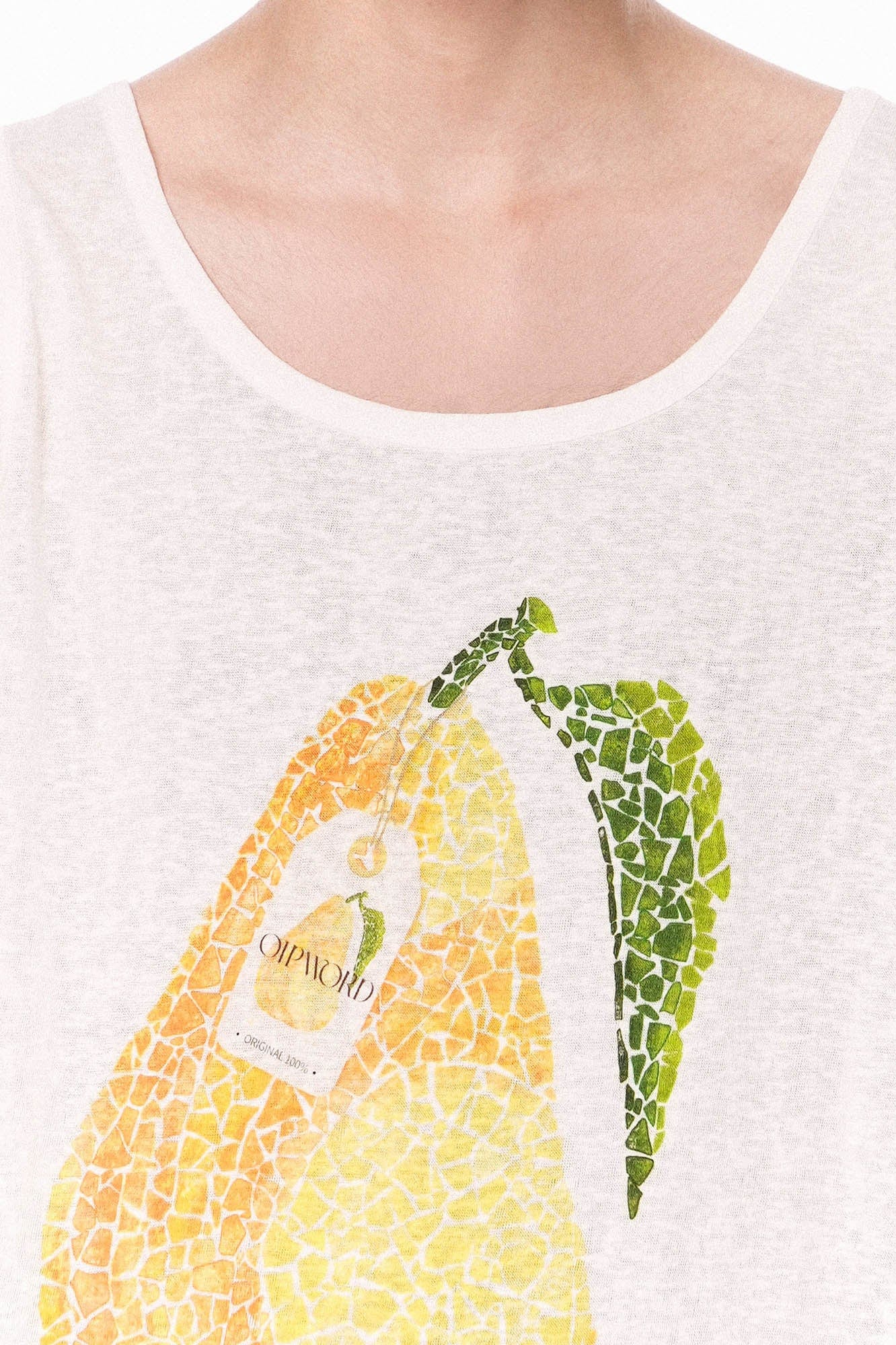 OIPWORD Mosaic Pear Graphic Tank Top, premium urban and streetwear designers apparel on PROJECTISR.com, OIPWORD