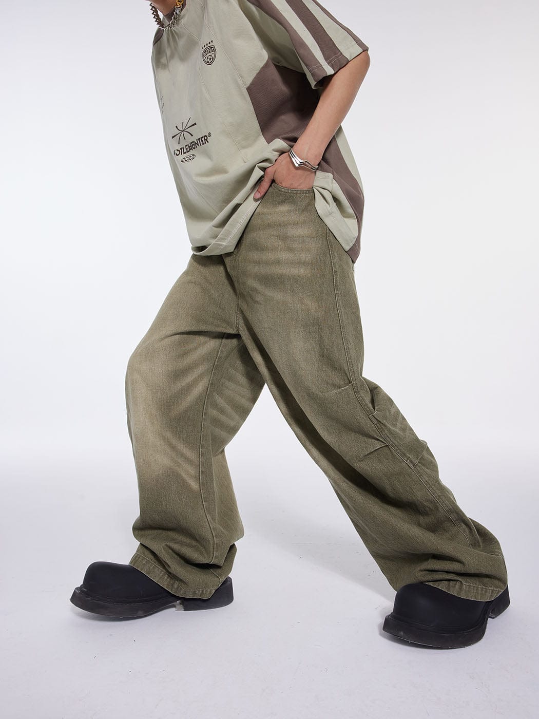 WHISTLEHUNTER Triple Washed Drape Jeans (3 Colors), premium urban and streetwear designers apparel on PROJECTISR.com, WHISTLEHUNTER