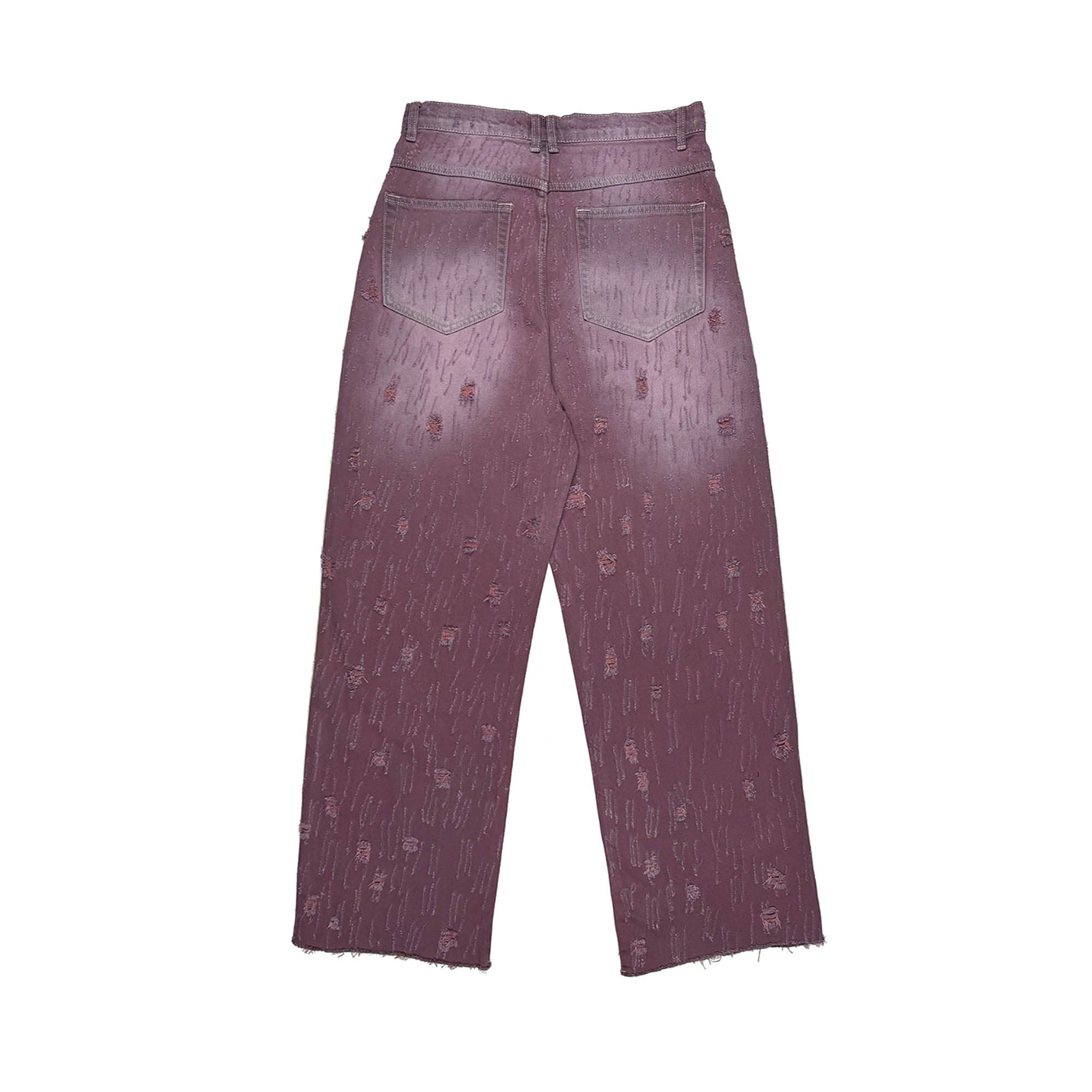 RICHILL Distressed Scratch Straight-Leg Jeans, premium urban and streetwear designers apparel on PROJECTISR.com, RICHILL