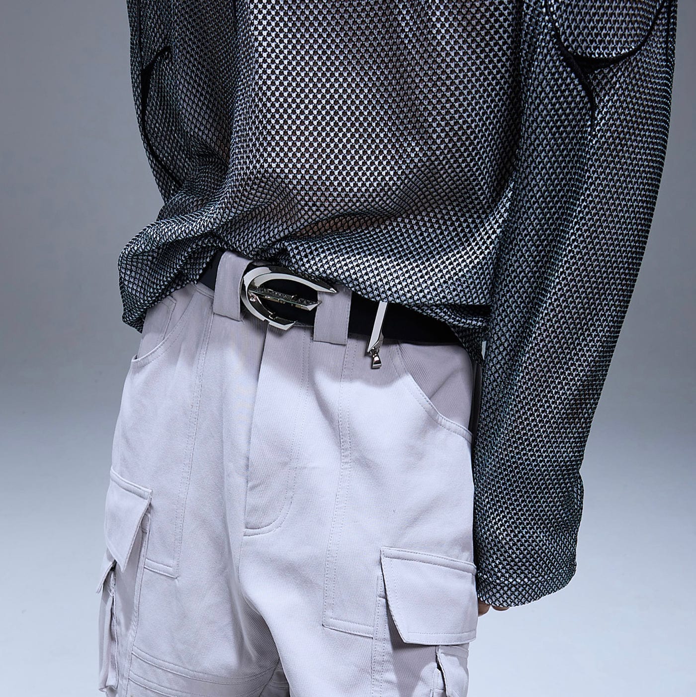 FLYERRER Metal Claw Buckle Leather Belt, premium urban and streetwear designers apparel on PROJECTISR.com, FLYERRER
