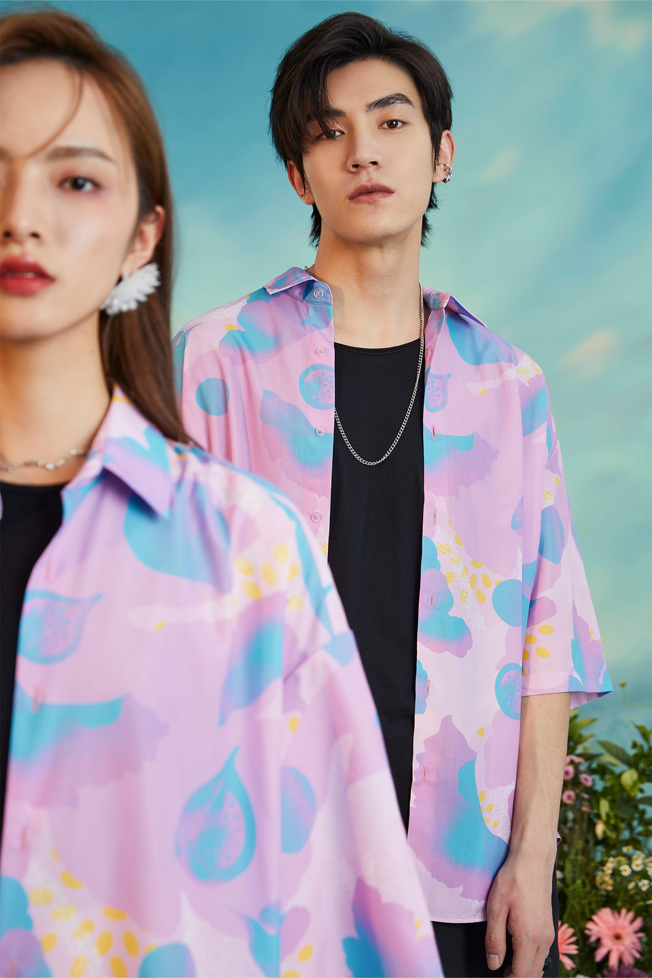 MASH UP ASIA Fig Graphic Half Shirt, premium urban and streetwear designers apparel on PROJECTISR.com, MASH UP ASIA
