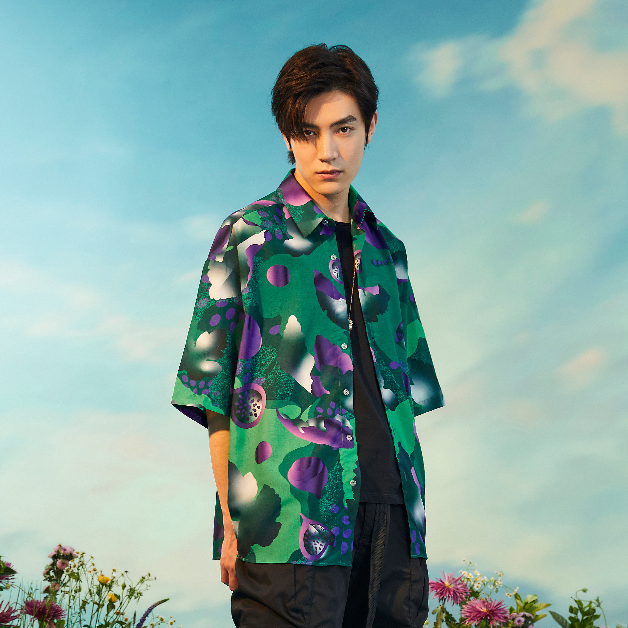 MASH UP ASIA Fig Graphic Half Shirt, premium urban and streetwear designers apparel on PROJECTISR.com, MASH UP ASIA