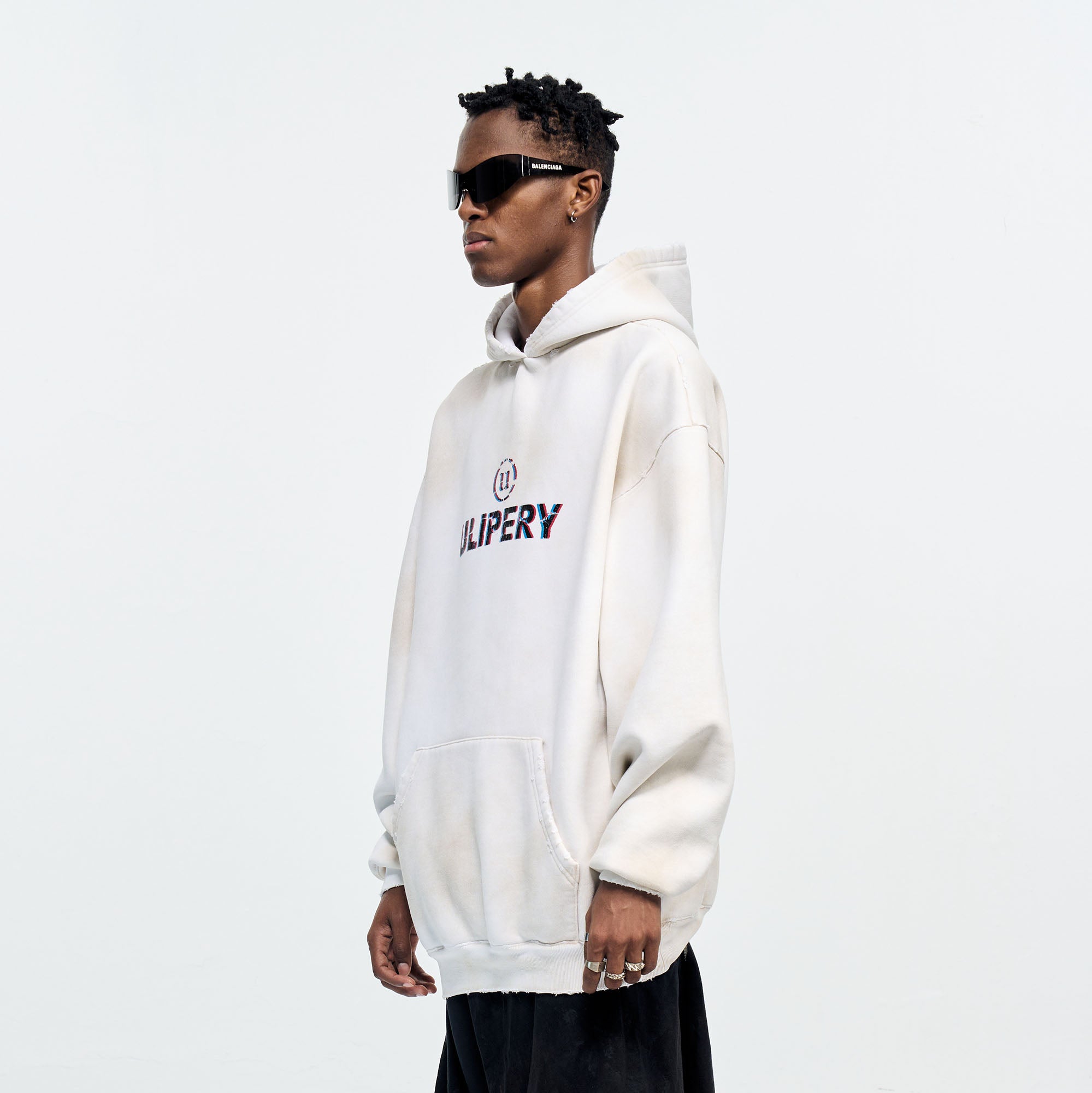 ULIPERY Dirty Fit Frayed Heavyweight Oversized Hoodie, premium urban and streetwear designers apparel on PROJECTISR.com, ULIPERY