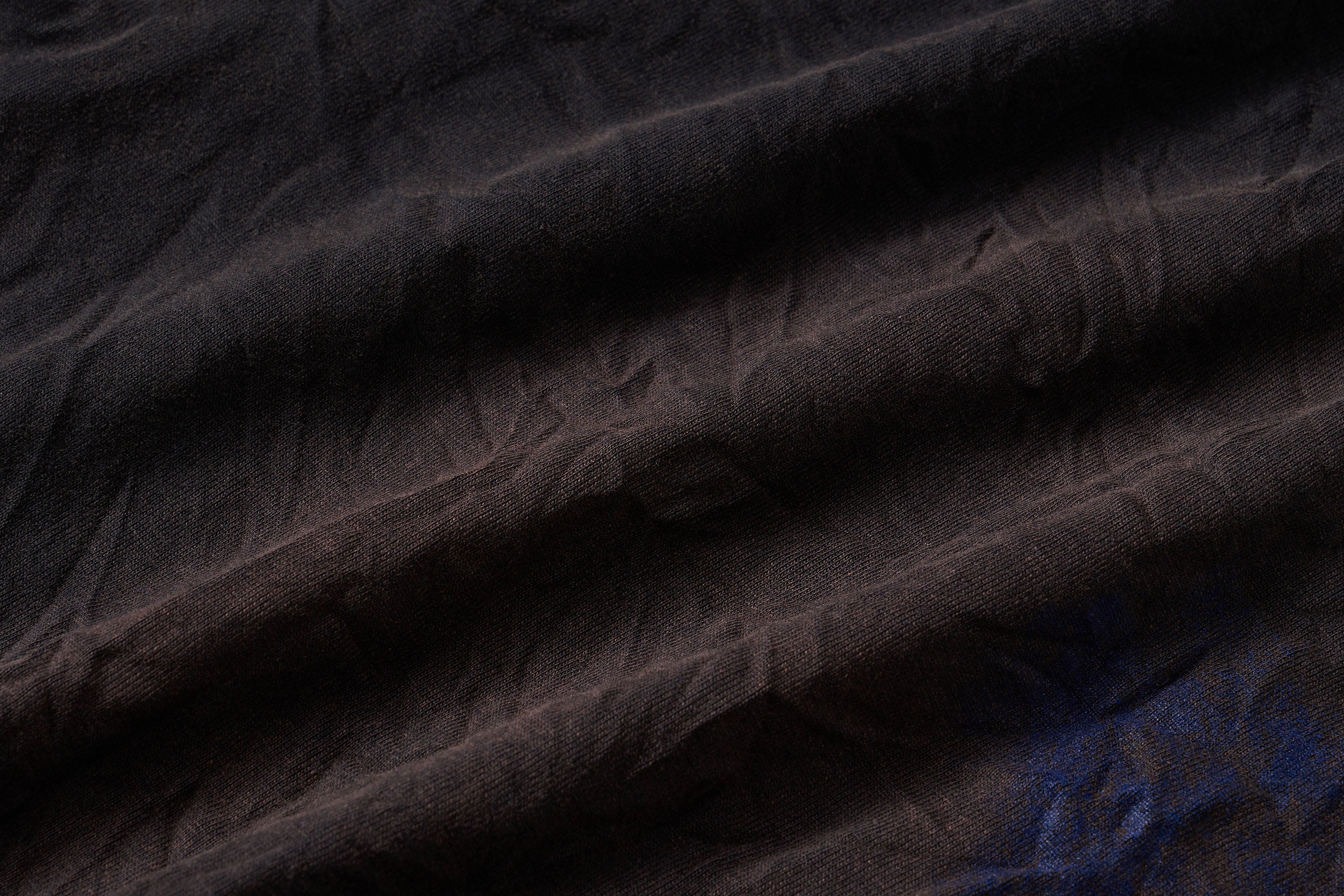 ULIPERY Distressed Glow Crinkled Long Sleeve Tee