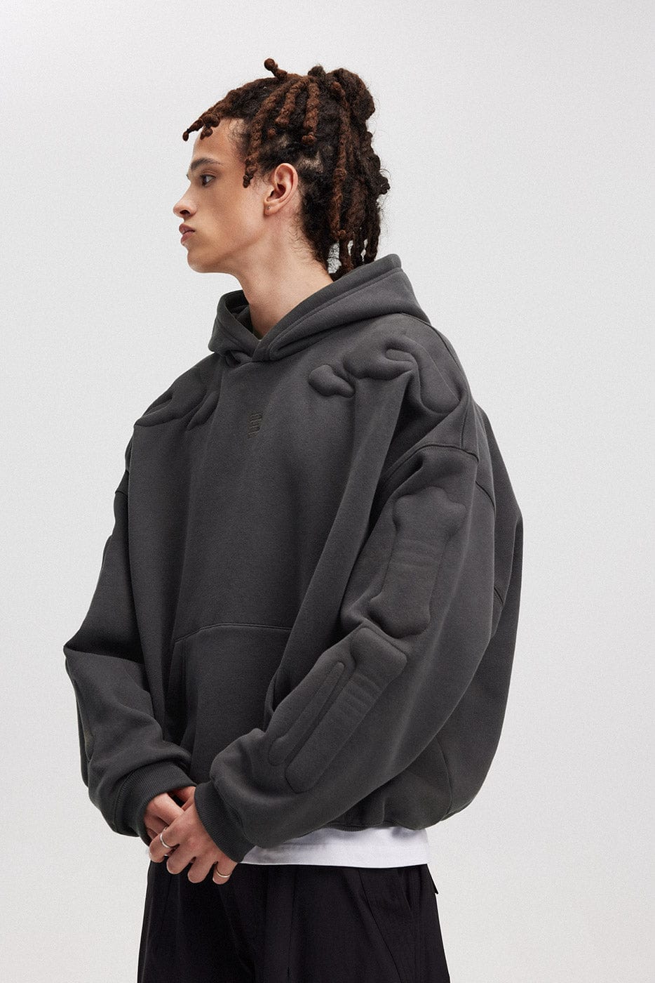 BONELESS 3D Bone Hoodie, premium urban and streetwear designers apparel on PROJECTISR.com, BONELESS