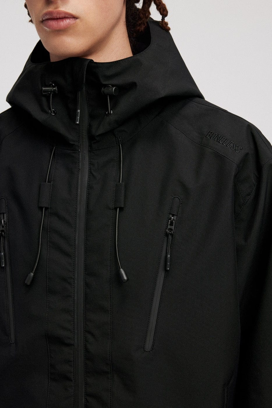 BONELESS Modern Splash-Proof Raglan Windbreaker, premium urban and streetwear designers apparel on PROJECTISR.com, BONELESS