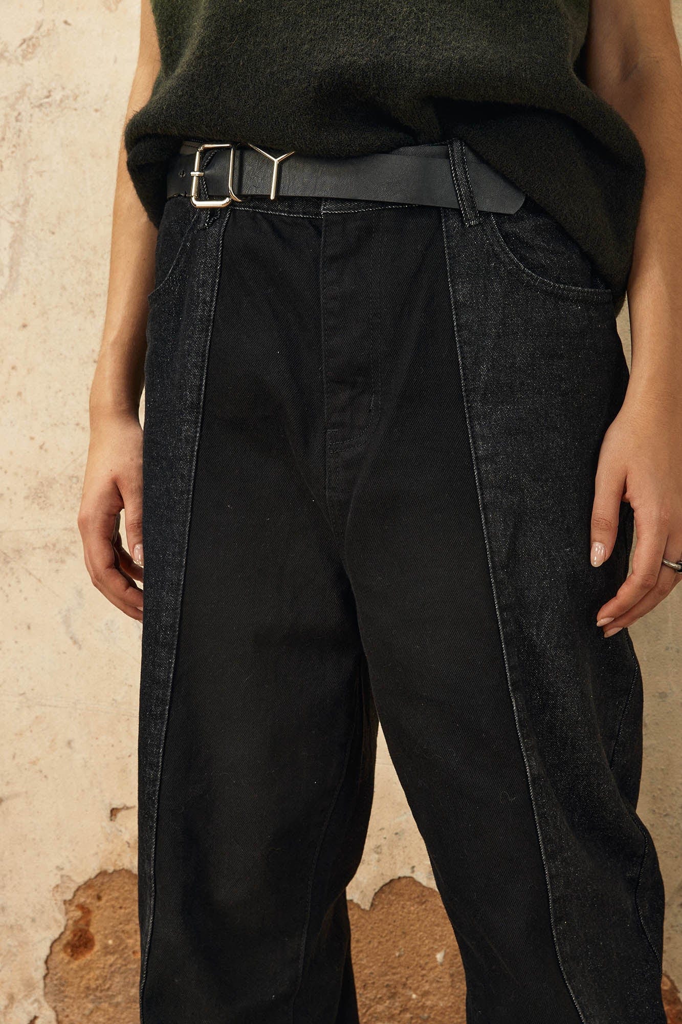 OVDY Distressed Spliced Frayed Jeans, premium urban and streetwear designers apparel on PROJECTISR.com, OVDY