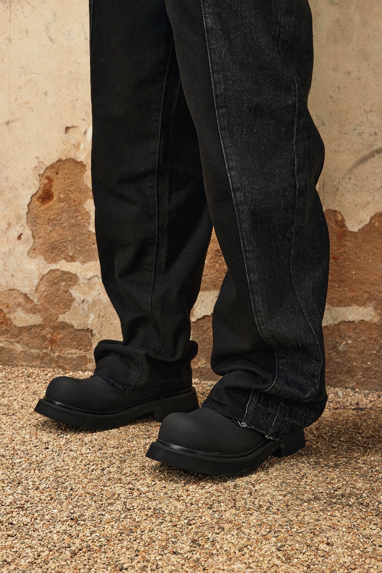 OVDY Distressed Spliced Frayed Jeans, premium urban and streetwear designers apparel on PROJECTISR.com, OVDY