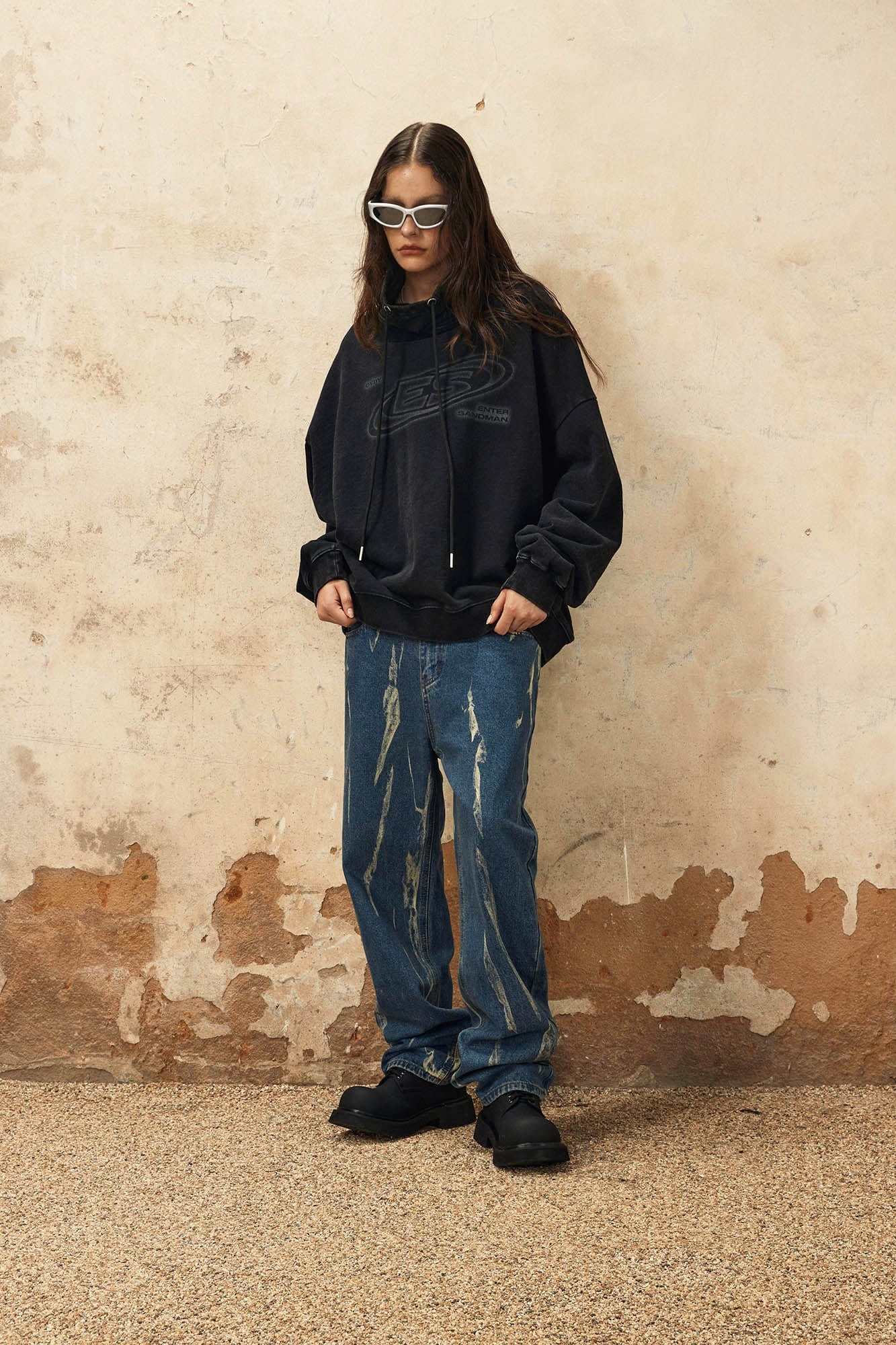 OVDY Retro Striped Straight-Leg Jeans, premium urban and streetwear designers apparel on PROJECTISR.com, OVDY