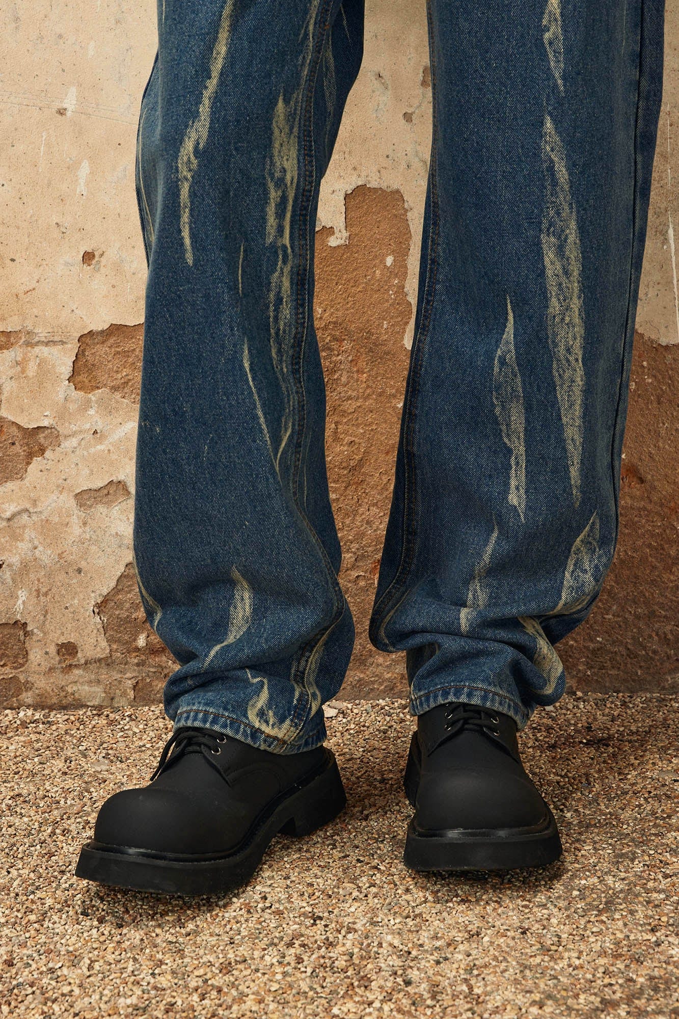 OVDY Retro Striped Straight-Leg Jeans, premium urban and streetwear designers apparel on PROJECTISR.com, OVDY