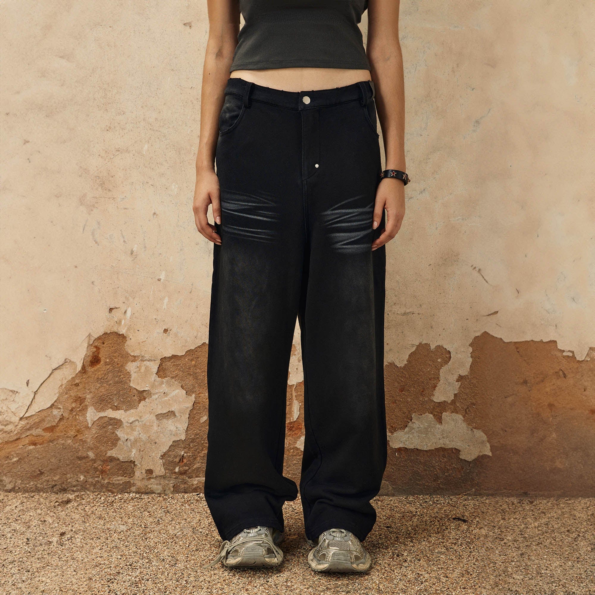 OVDY Distressed Scratched Jeans, premium urban and streetwear designers apparel on PROJECTISR.com, OVDY
