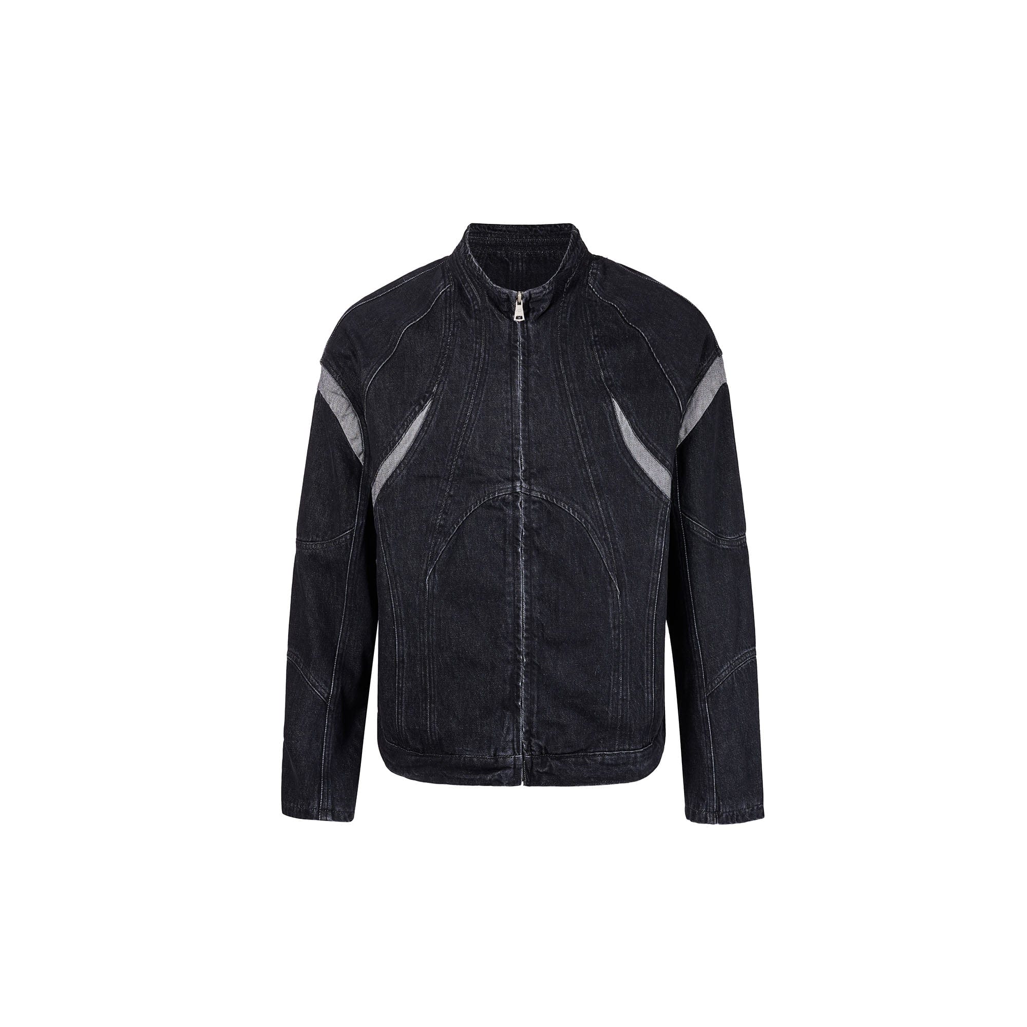 CATSSTAC Contrast Panel Denim Jacket, premium urban and streetwear designers apparel on PROJECTISR.com, CATSSTAC