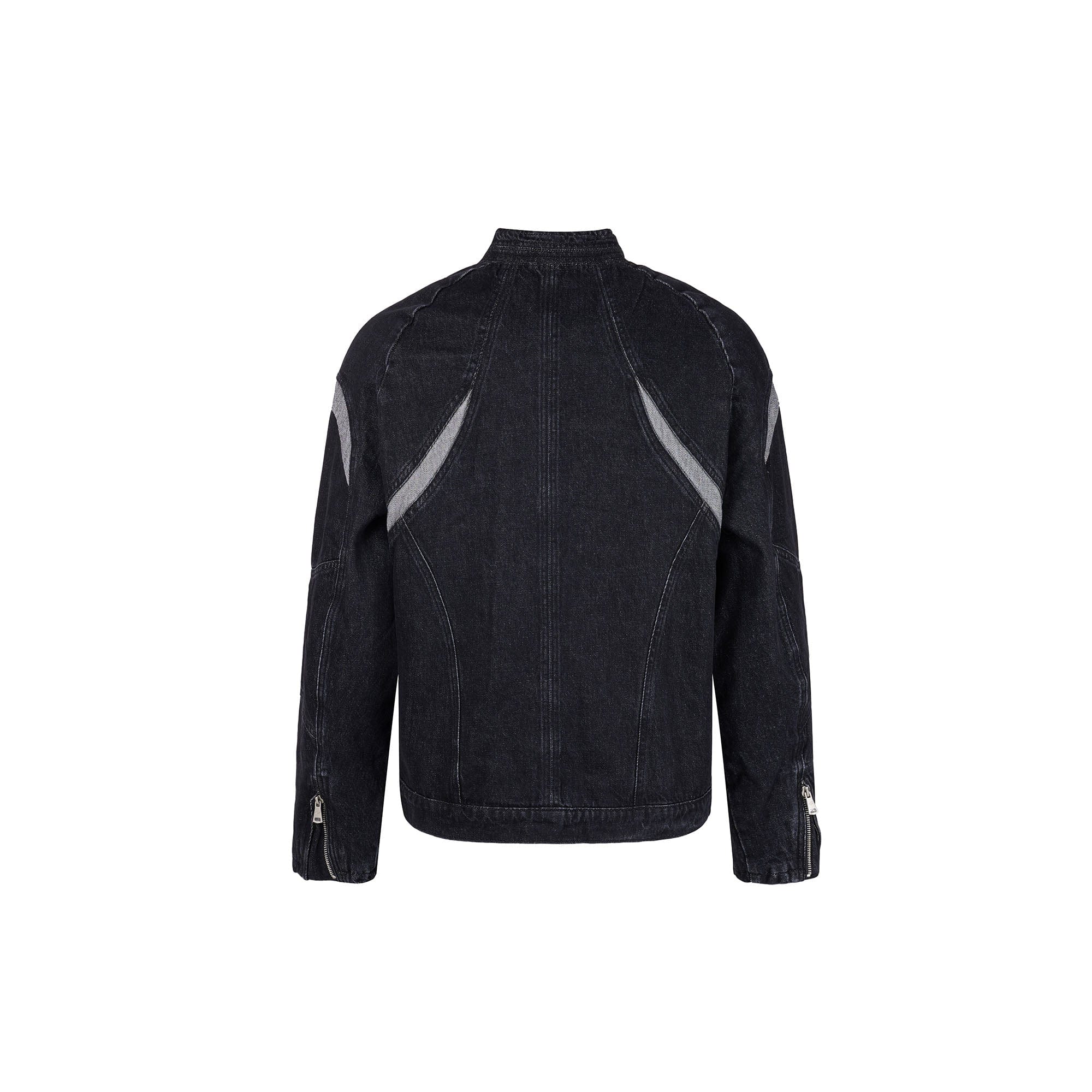 CATSSTAC Contrast Panel Denim Jacket, premium urban and streetwear designers apparel on PROJECTISR.com, CATSSTAC
